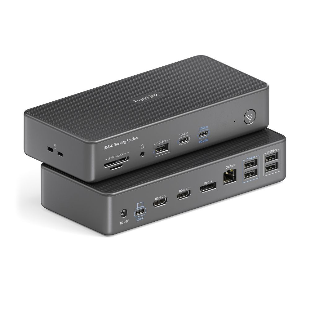 Vuelogic-VL-D220-USB-C-dockingstation-USB-3-2-Gen2-MST-met-drie-schermen-8K-ondersteuning