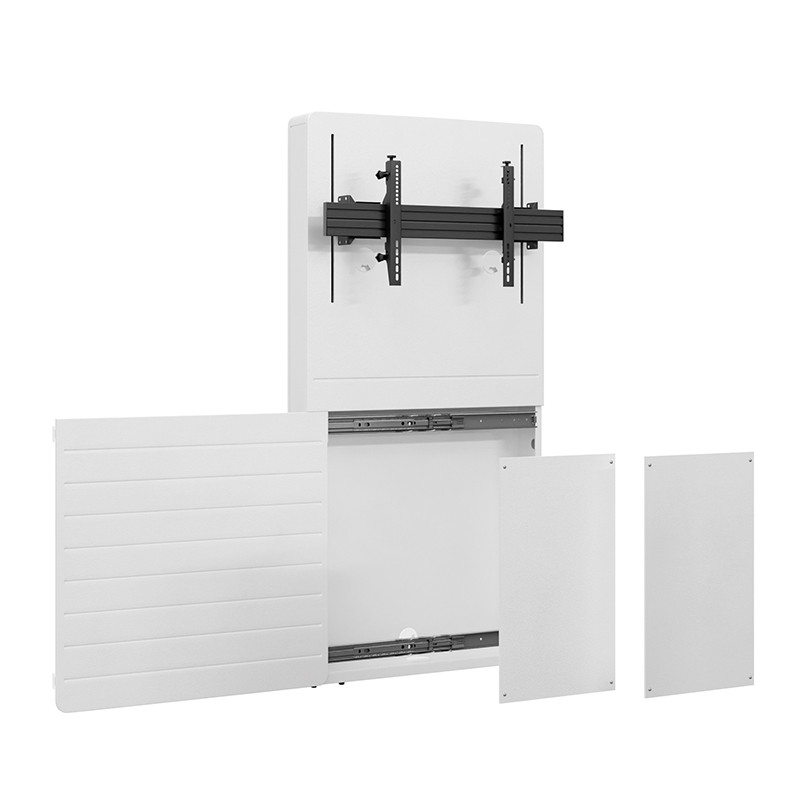 Hagor-CON-Line-R-Big-W-Lift-Media-voetstuk-met-vloer-muurbevestiging-amp-elektrische-hoogteverstelling-voor-een-75-98-beeldscherm