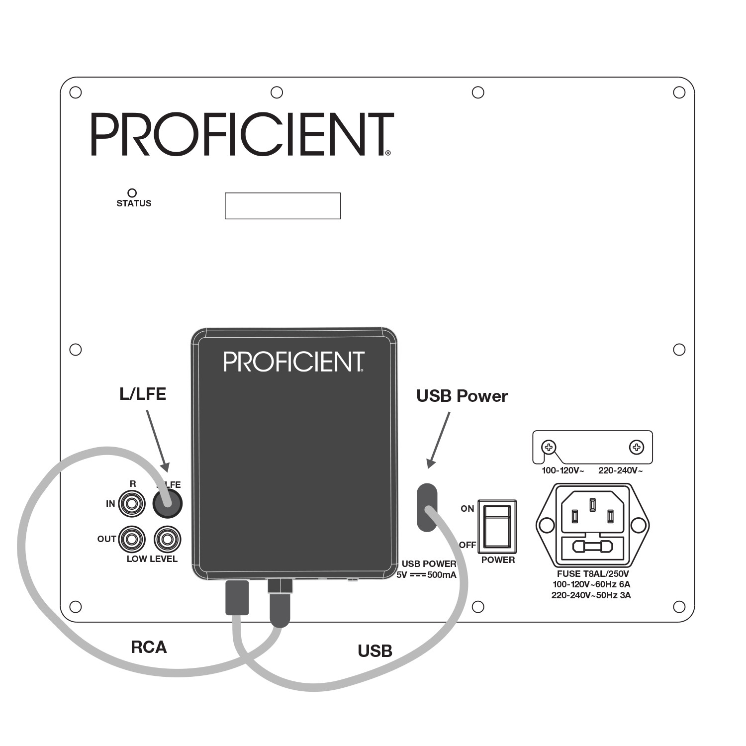 Proficient-optionales-Wireless-Subwoofer-Kit-fur-FDS-FRS-FTEQ-Serie-Demoware