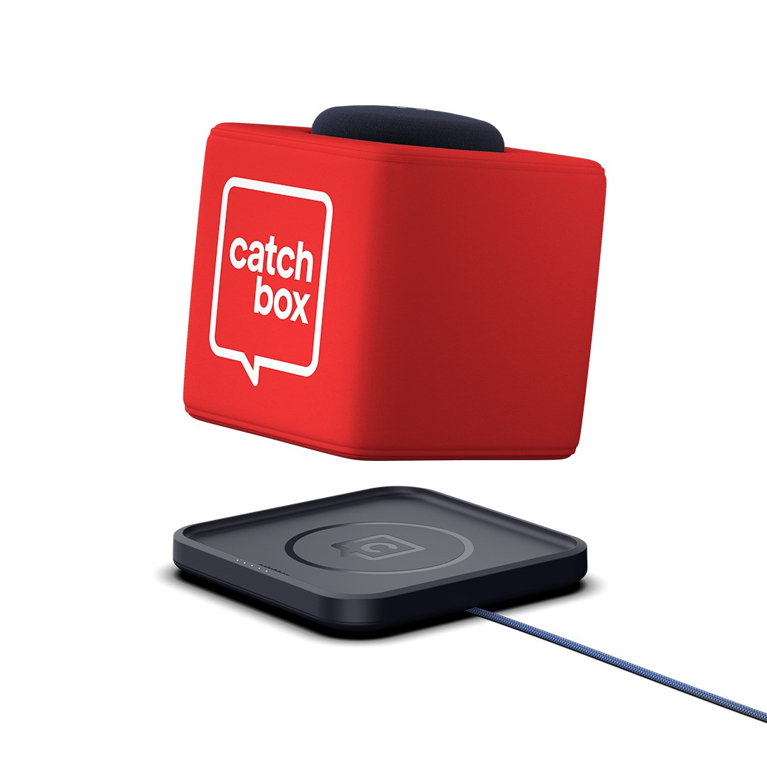 Catchbox-Plus-System-met-2-kanaals-hubontvanger-1-cube-inclusief-oplader-op-maat-kleur-en-logo-naar-keuze