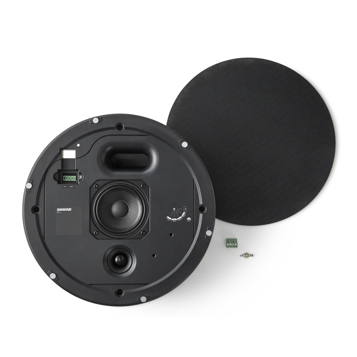 Shure-Microflex-MXP-5-passiver-Deckeneinbaulautsprecher-schwarz