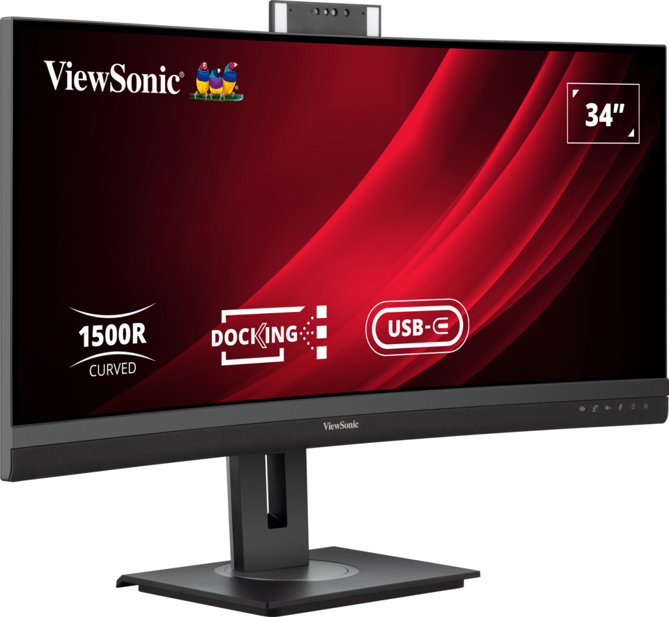 ViewSonic-VG3457CV-34-UWQHD-21-9-Curved-Video-Conferencing-Docking-Monitor-mit-Windows-Hello-Zoom-R-zertifizierter-Pop-up-Webcam
