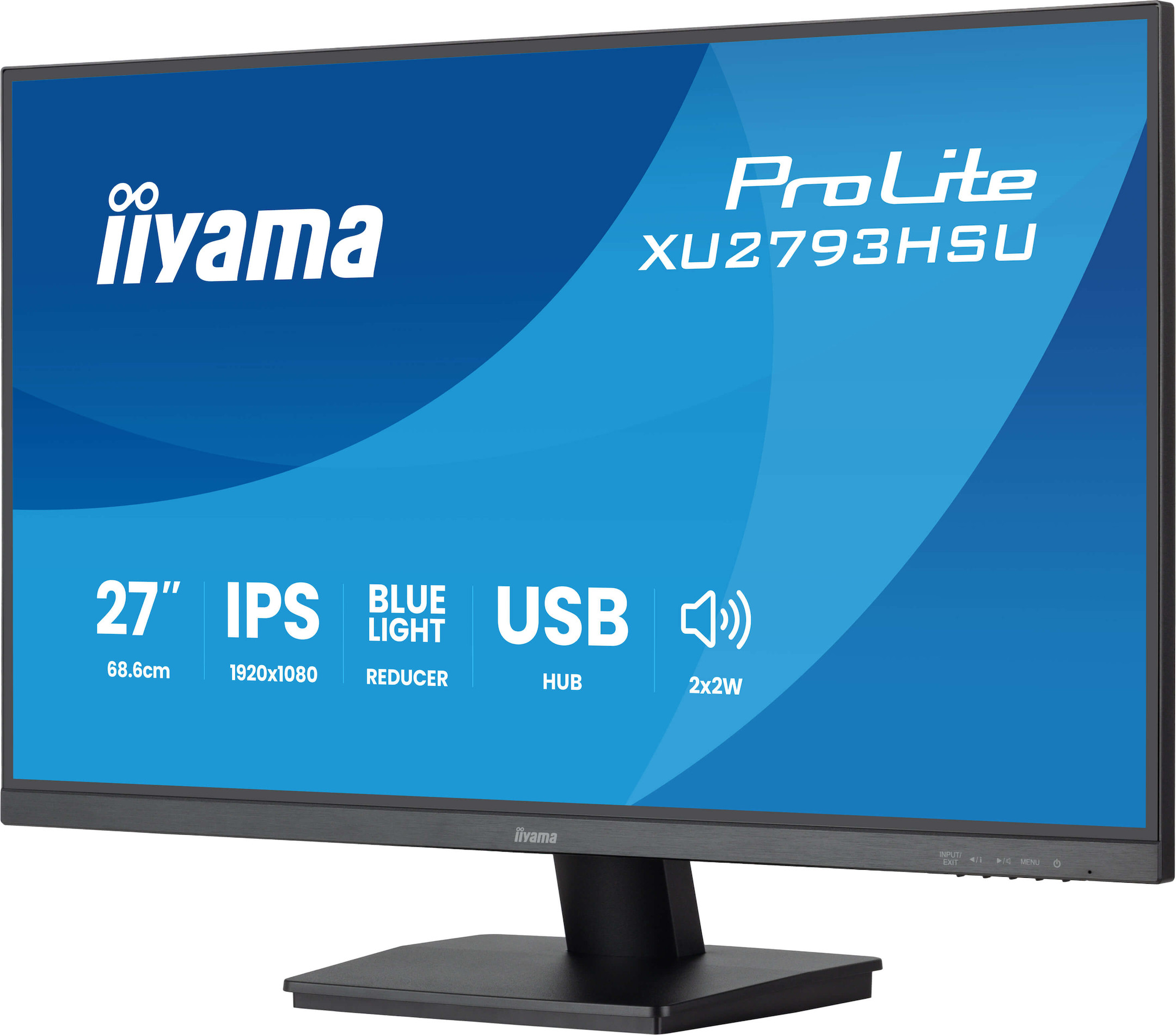 iiyama-ProLite-XU2793HSU-B7-27-Monitor-mit-IPS-Panel-Technologie-USB-Hub-100Hz-Bildwiederholfrequenz