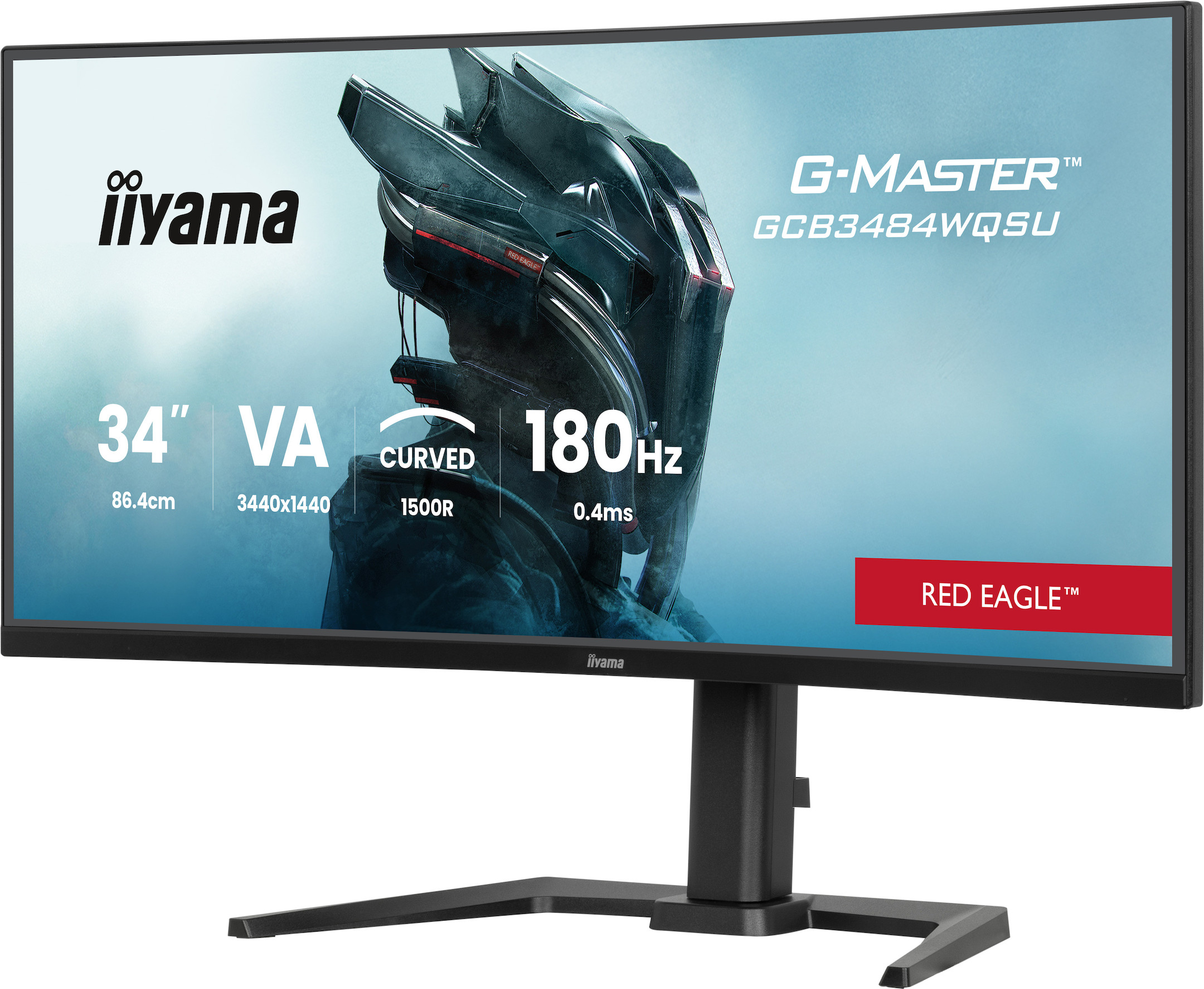 iiyama-G-MASTER-GCB3484WQSU-B1-34-Gaming-Red-Eagle-Curved-Monitor-mit-180Hz-Bildwiederholfrequenz-0-4-ms-Reaktionszeit