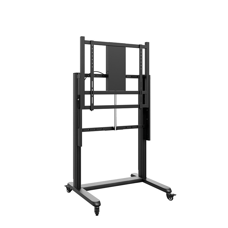 Hagor-CPS-Mobile-Stand-Moto-86-110-verrijdbaar-statiefsysteem-met-elektrisch-gemotoriseerde-hoogteverstelling-voor-displays-van-86-110