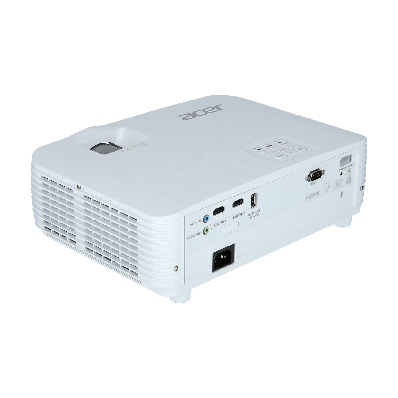 Acer-P1657Ki-DLP-Beamer-mit-3D-HDMI-ECO-Modus-und-Bluelight-Shield-Demoware-Silber