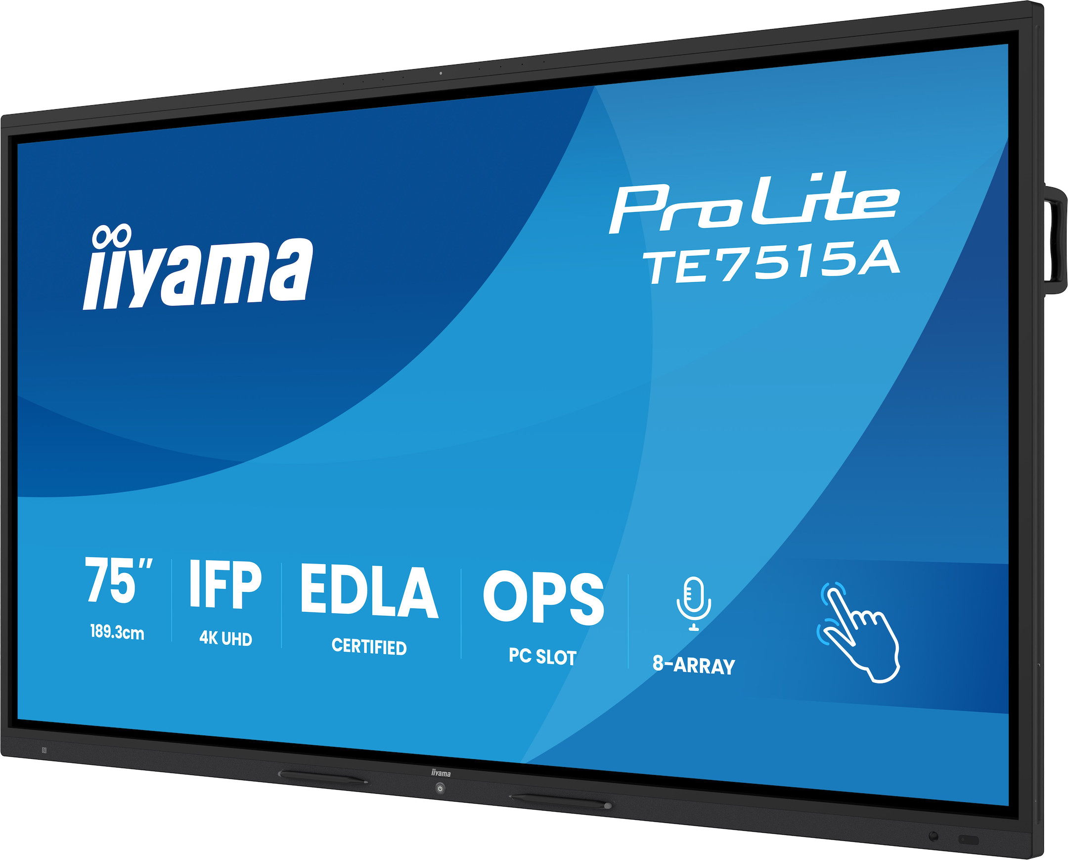 iiyama-ProLite-TE7515A-B1AG-75-4K-UHD-Google-EDLA-gecertificeerd-interactief-display