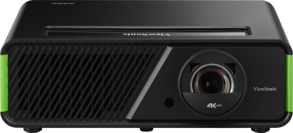 ViewSonic-X2-4KE-Pro-4K-LED-Beamer-mit-Short-Throw-Technologie-und-integriertem-Google-TV-fur-Kinoerlebnisse-zu-Hause-Demoware-Bronze