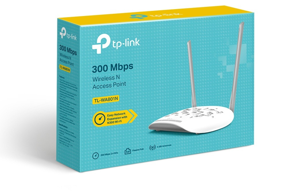 TP-Link-TL-WA801N-Drahtloser-Zugangspunkt-N-Standard-300-Mbps