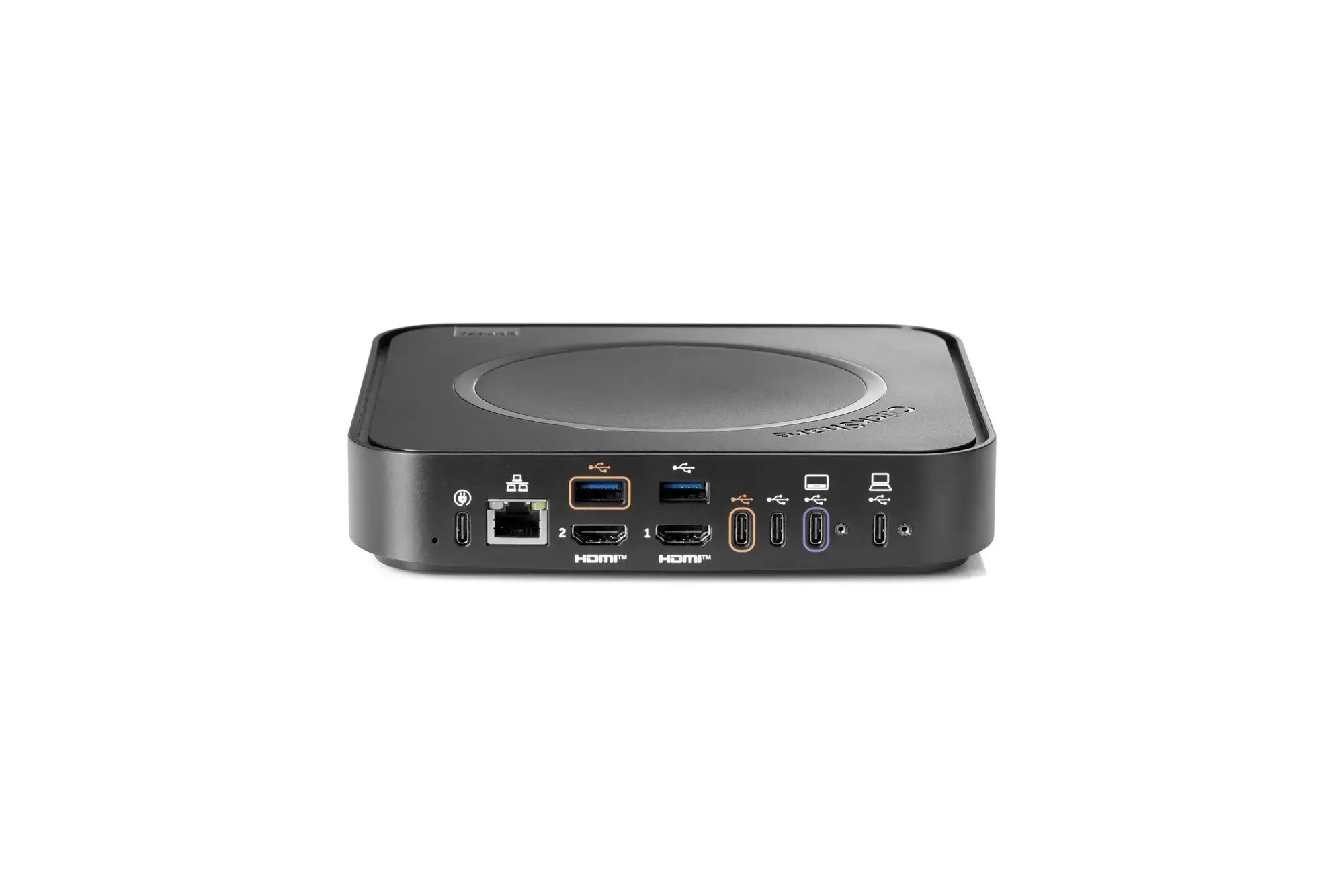 Barco-Hub-Pro-ClickShare-modulair-videoconferentiesysteem-voor-hybride-vergaderingen-met-twee-ClickShare-knoppen-met-USB-C-DisplayPortTM