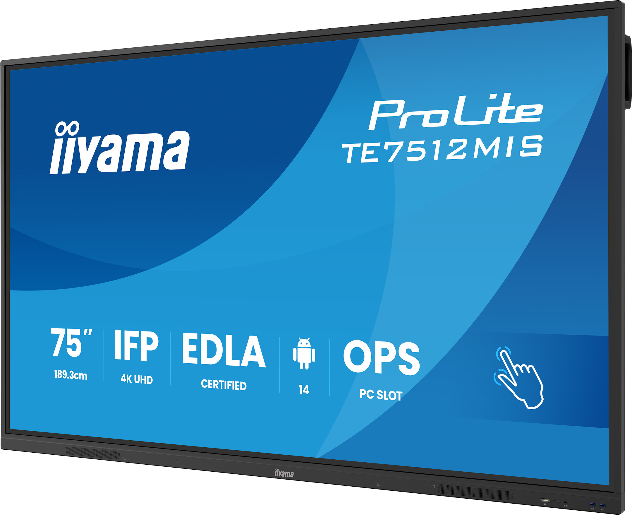 iiyama-ProLite-TE7512MIS-B4AG-Interactief-75-inch-4K-UHD-touchscreen-voor-interactieve-samenwerking