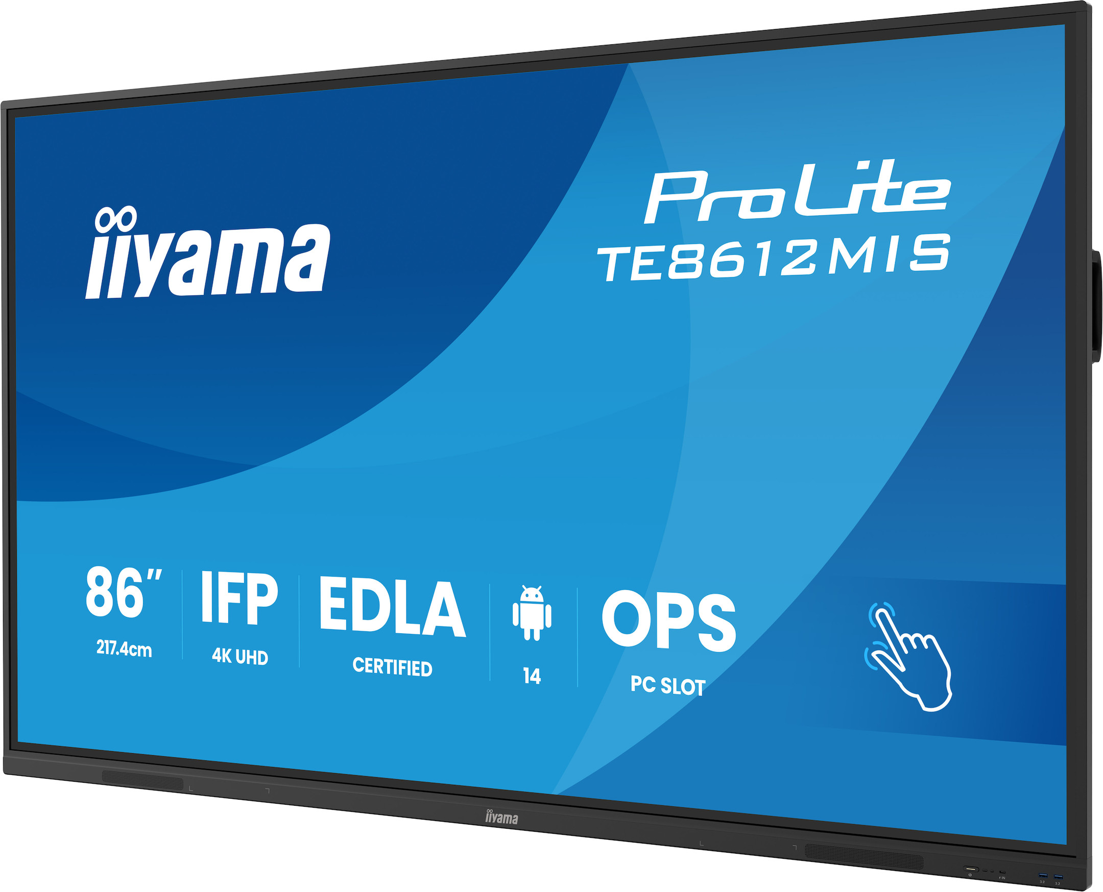 iiyama-ProLite-TE8612MIS-B4AG-Interactief-86-inch-4K-UHD-touchscreen-voor-interactieve-samenwerking