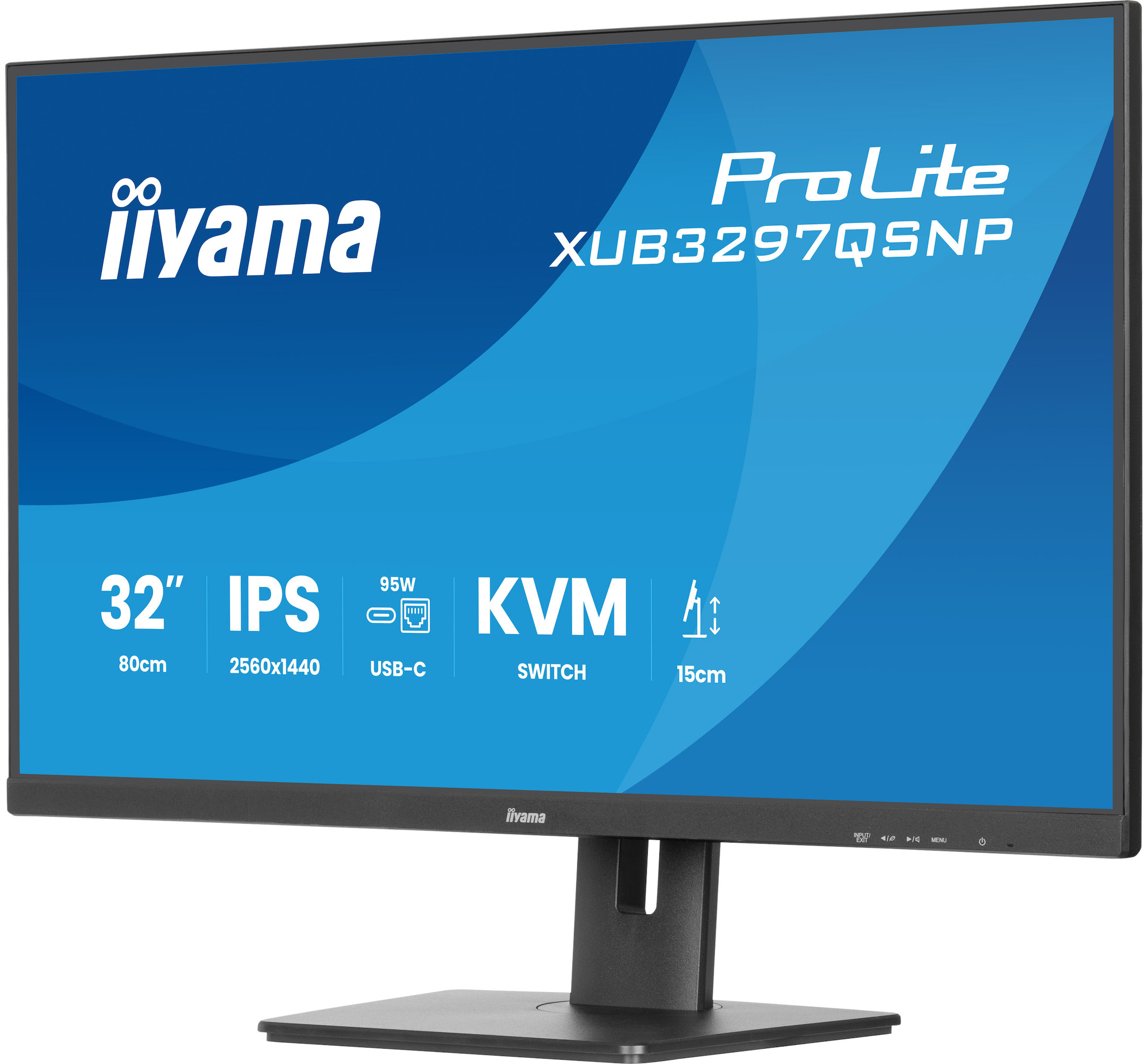 iiyama-ProLite-XUB3297QSNP-B1-32-inch-monitor-met-QHD-IPS-paneeltechnologie-USB-C-dock-en-KVM-schakelaar