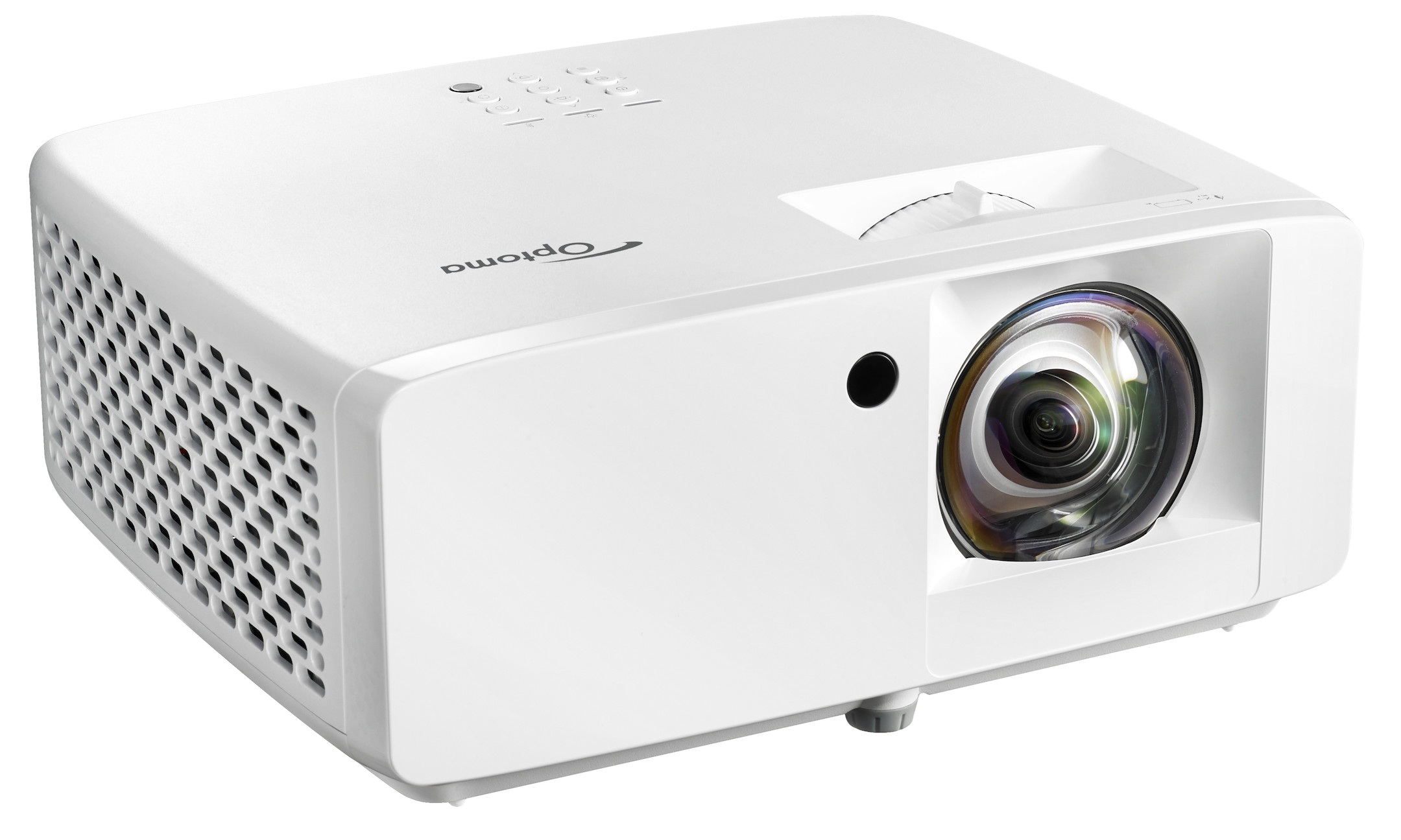 Optoma-ZW350ST-Kurzdistanz-Beamer-mit-3600-Lumen-und-360-Grad-Installationsfahigkeit-fur-Konferenzumgebungen-Demoware-Gold