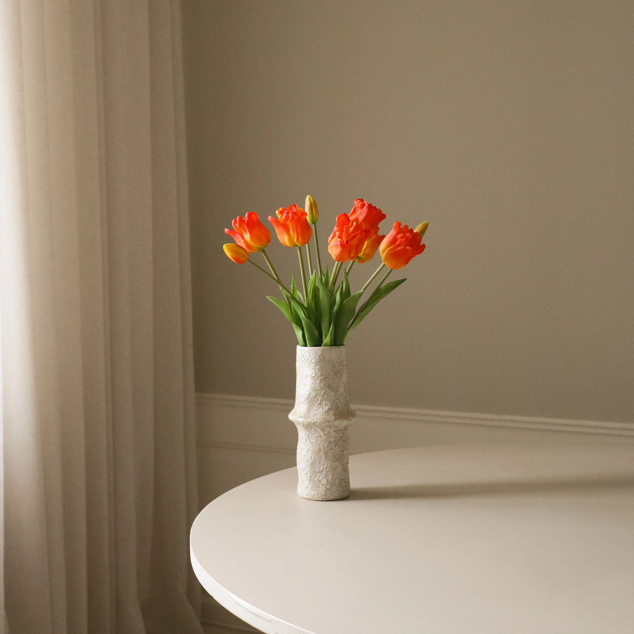 Botane-Orange-Triumph-Tulip-Bouquet-Kunstblumenstrauss