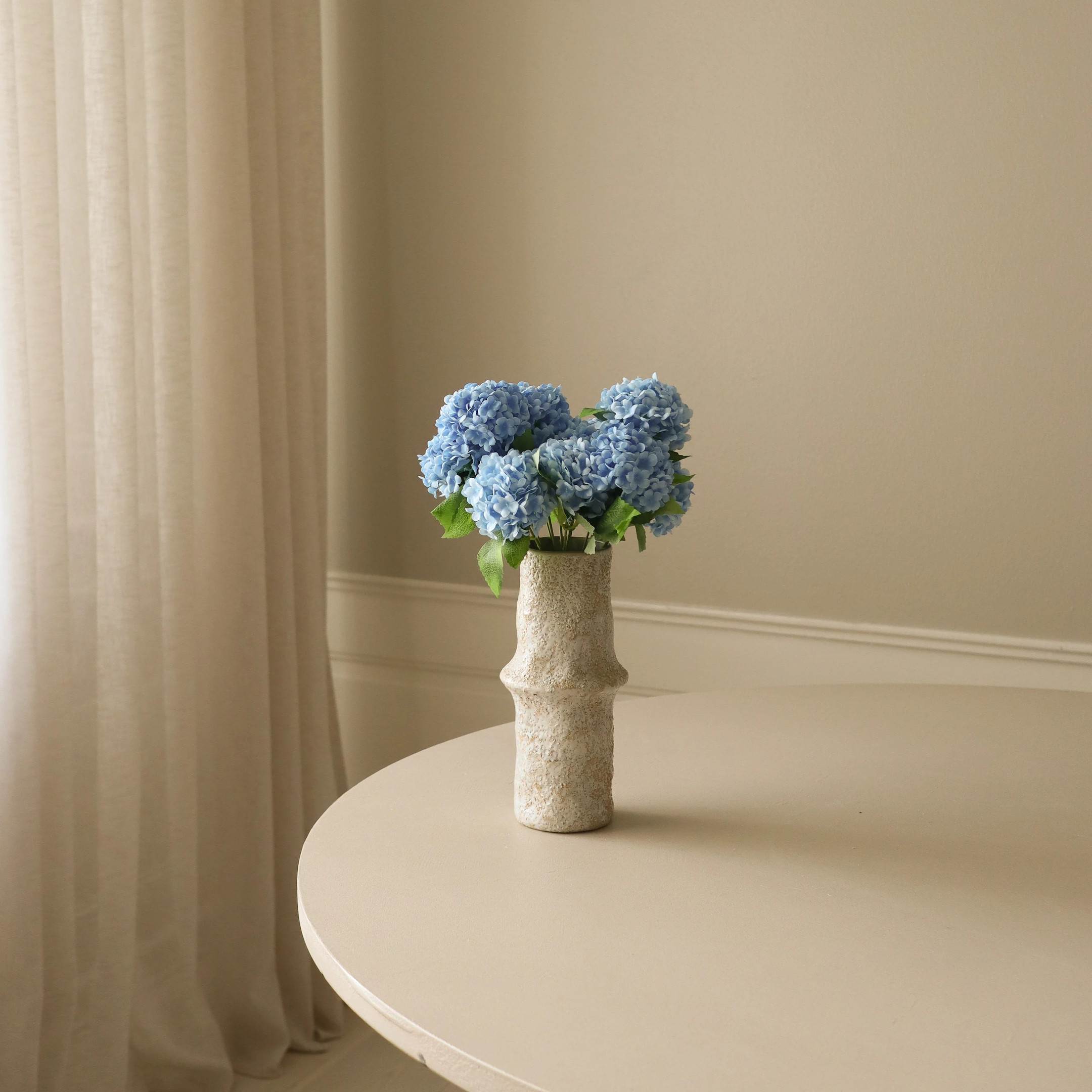 Botane-Blue-Mini-Snowball-Hydrangea-Bouquet-Kunstblumenstrauss