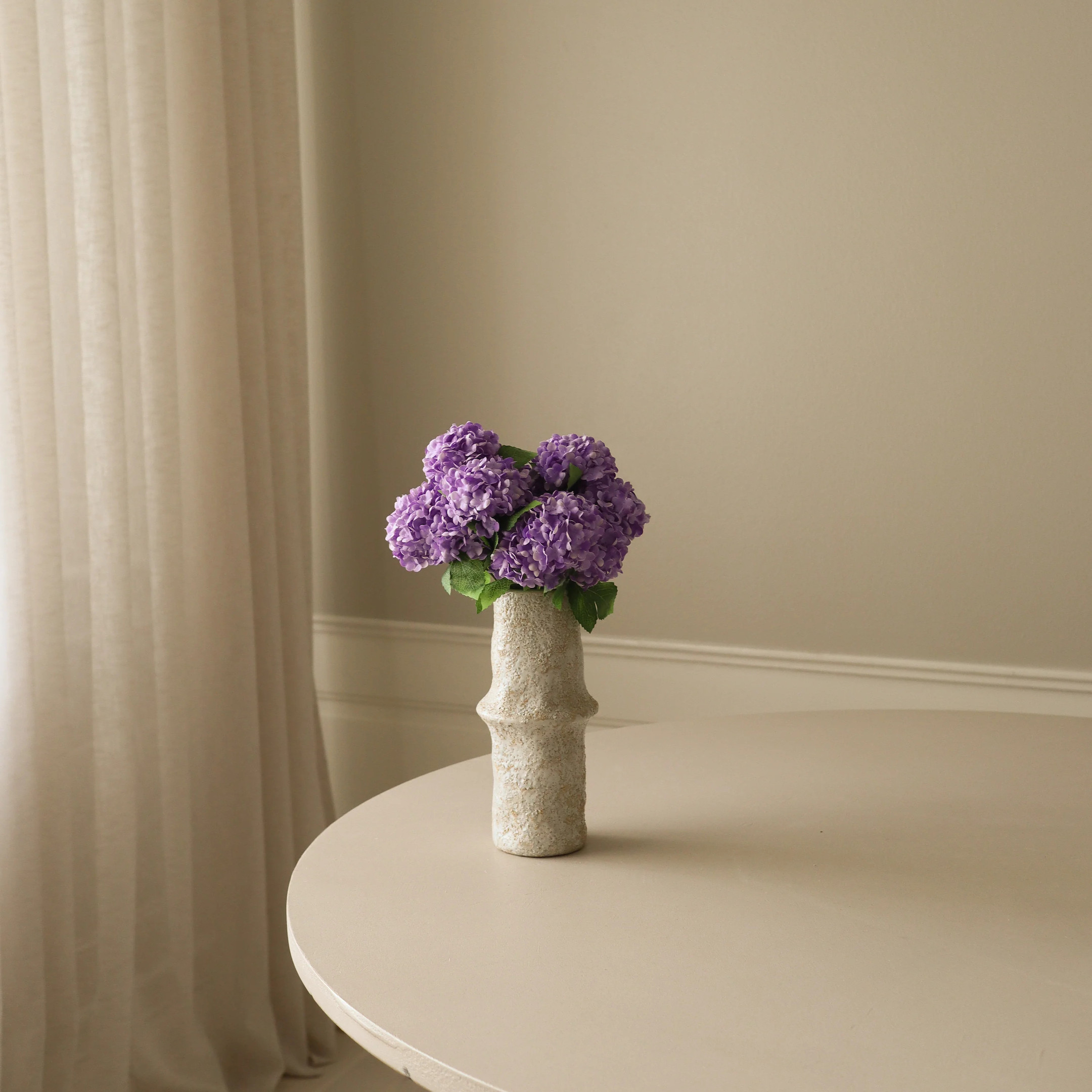 Botane-Purple-Mini-Snowball-Hydrangea-Bouquet-Kunstblumenstrauss