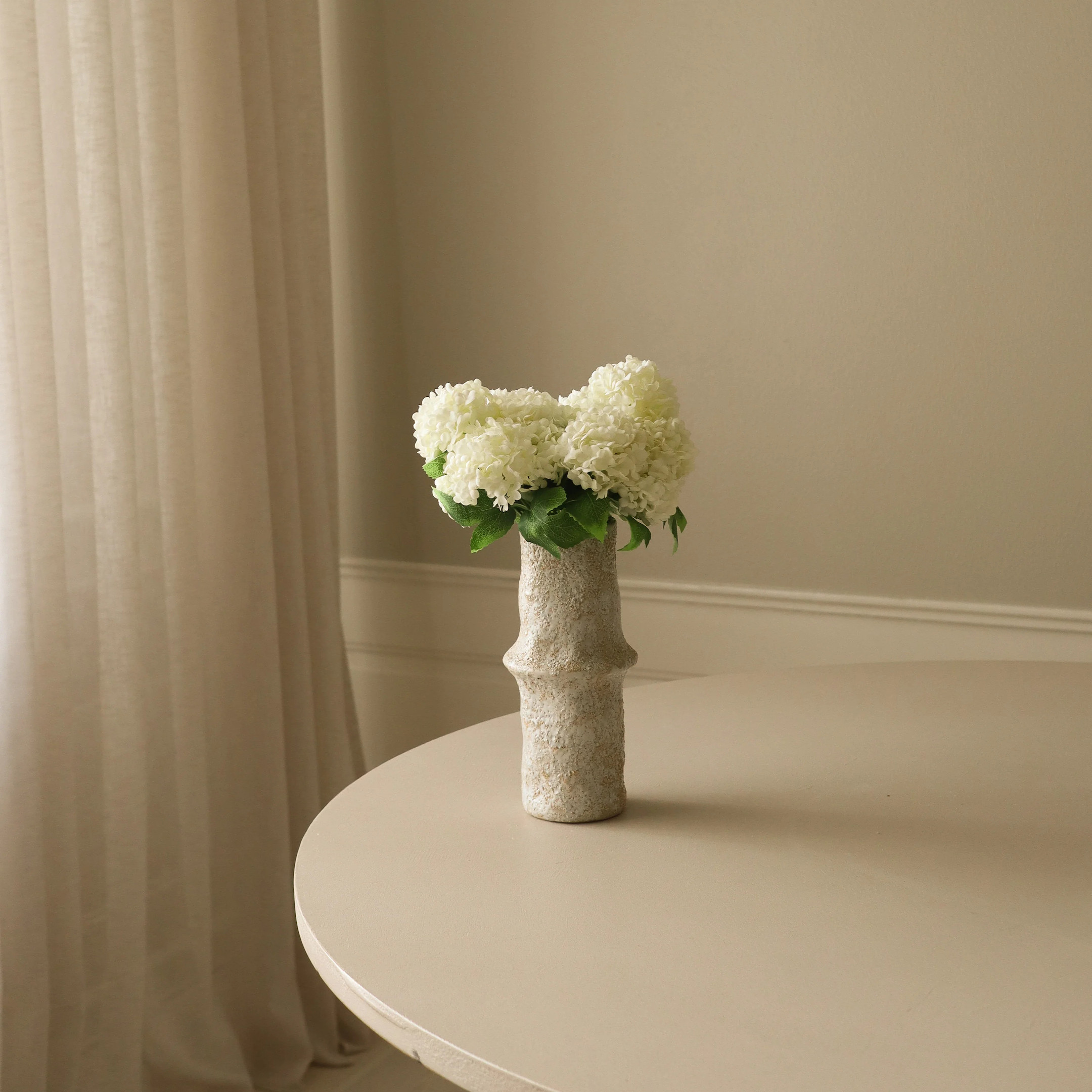 Botane-White-Mini-Snowball-Hydrangea-Bouquet-Kunstblumenstrauss