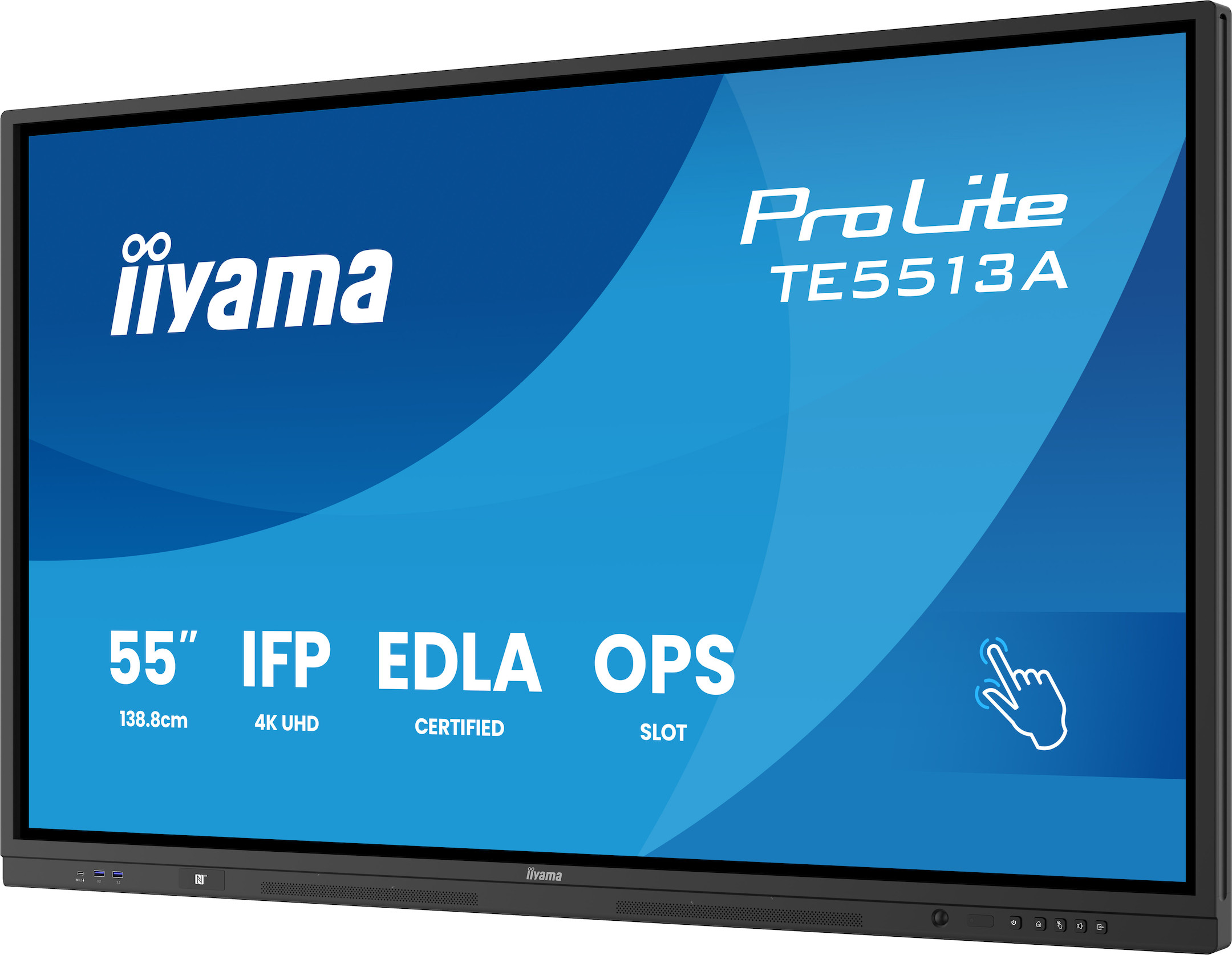 iiyama-ProLite-TE5513A-B1AG-55-inch-interactief-scherm-voor-naadloze-integratie-en-samenwerking-in-onderwijs-en-bedrijfsomgevingen