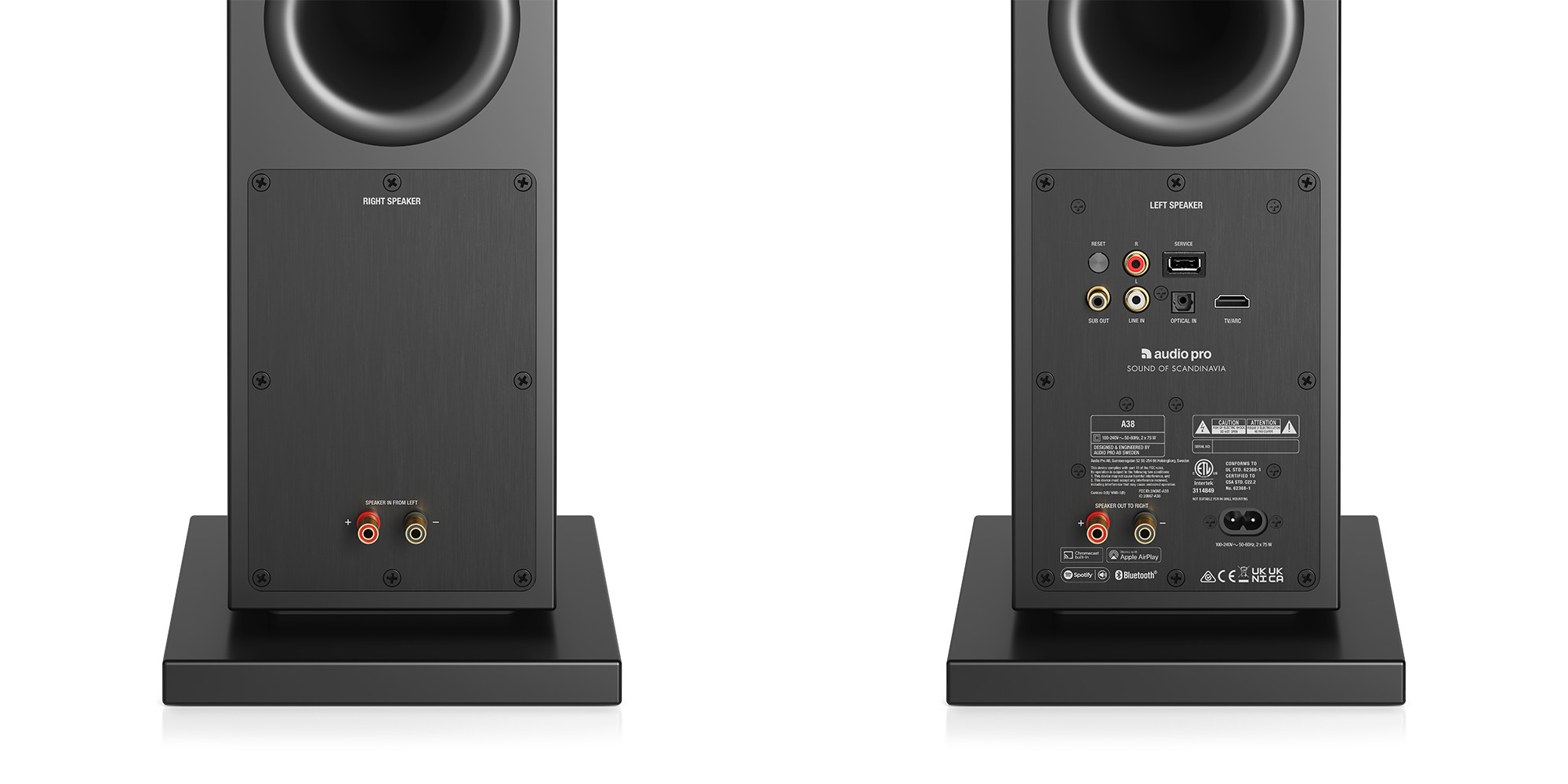 Audio-Pro-A38-W-drahtloser-Multiroom-Standlautsprecher-in-Schwarz