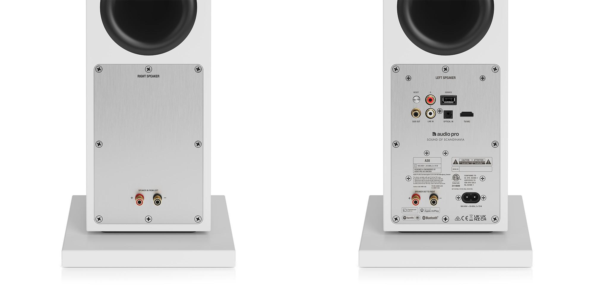 Audio-Pro-A38-W-drahtloser-Multiroom-Standlautsprecher-in-Weiss