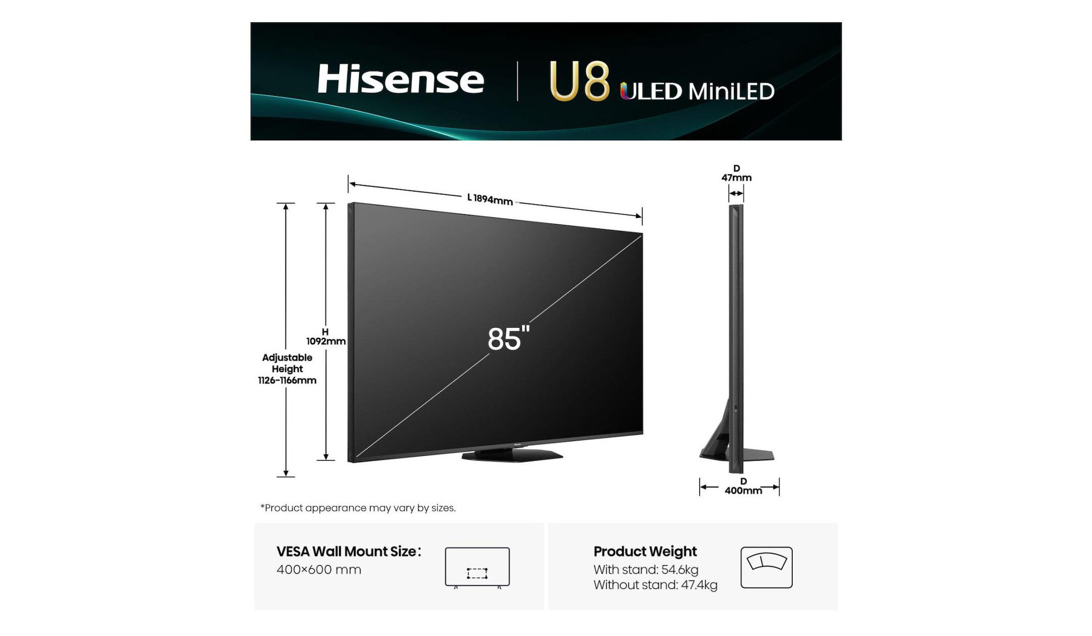 Hisense-85U8Q-85-ULED-MiniLED-Smart-TV-4K-165-Hz