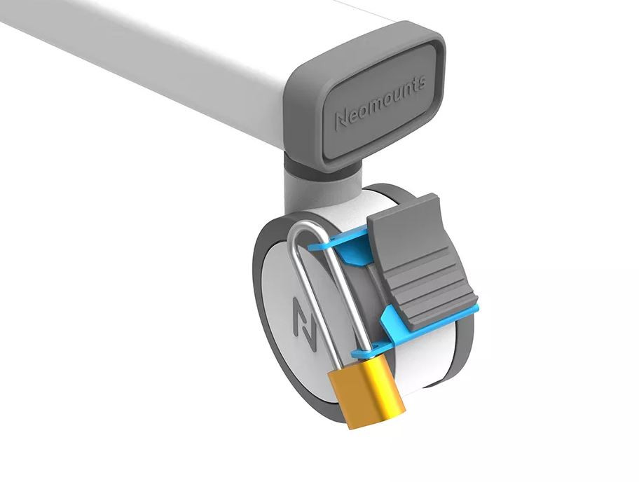 Neomounts-ABL-875-Wielvergrendelingsset-voor-trolleys-2-stuks