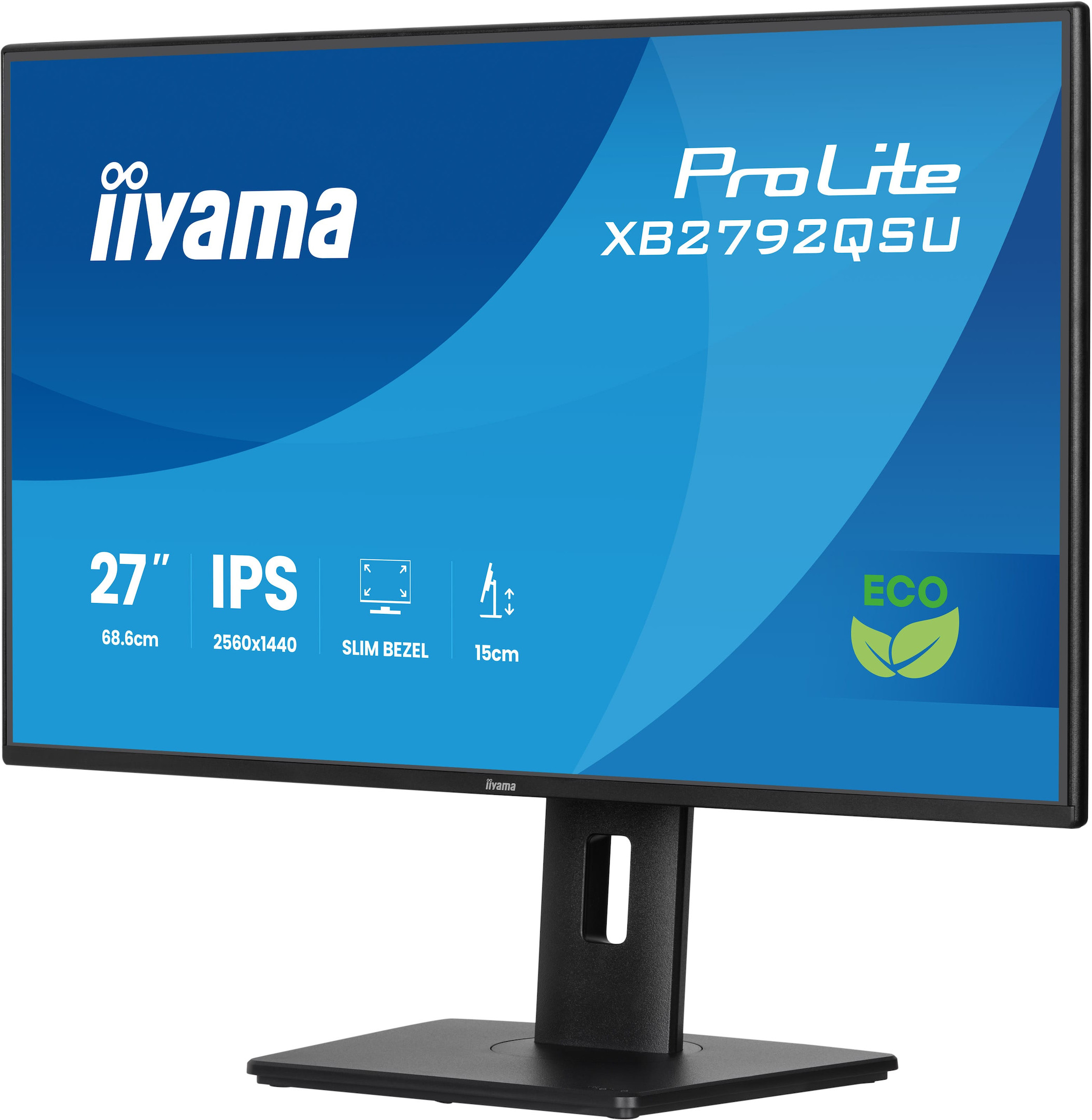 iiyama-ProLite-XB2792QSU-B1-27-Monitor-mit-IPS-Panel-Technologie-QHD-Auflosung-hohenverstellbarem-Standfuss-und-Energieeffizienzklasse-B
