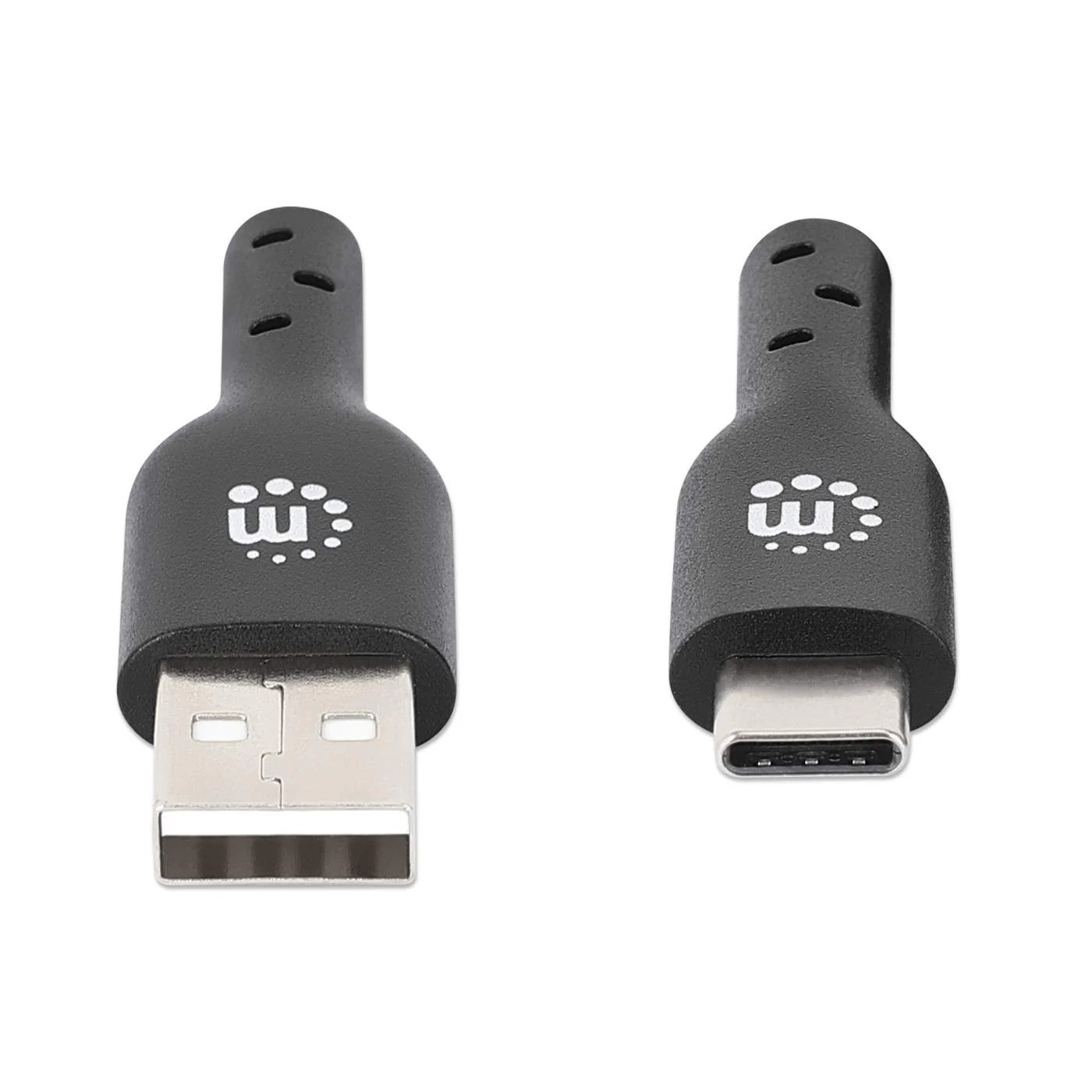 Manhattan-USB-C-naar-USB-A-kabel-mannelijk-naar-mannelijk-zwart-480-Mbps-USB-2-0-1-m