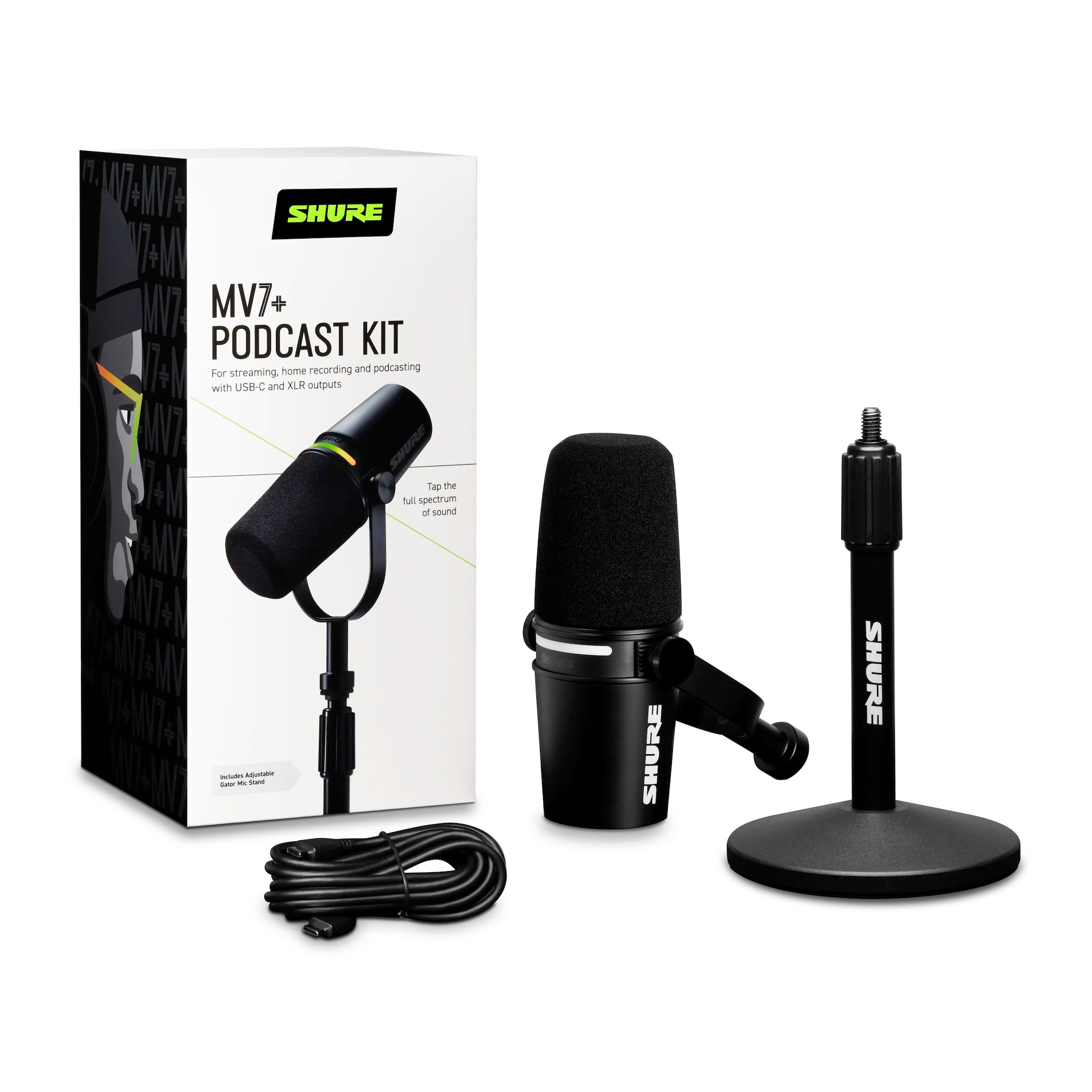 Shure-MV7-K-BNDL-Podcast-Mikrofon-Bundle
