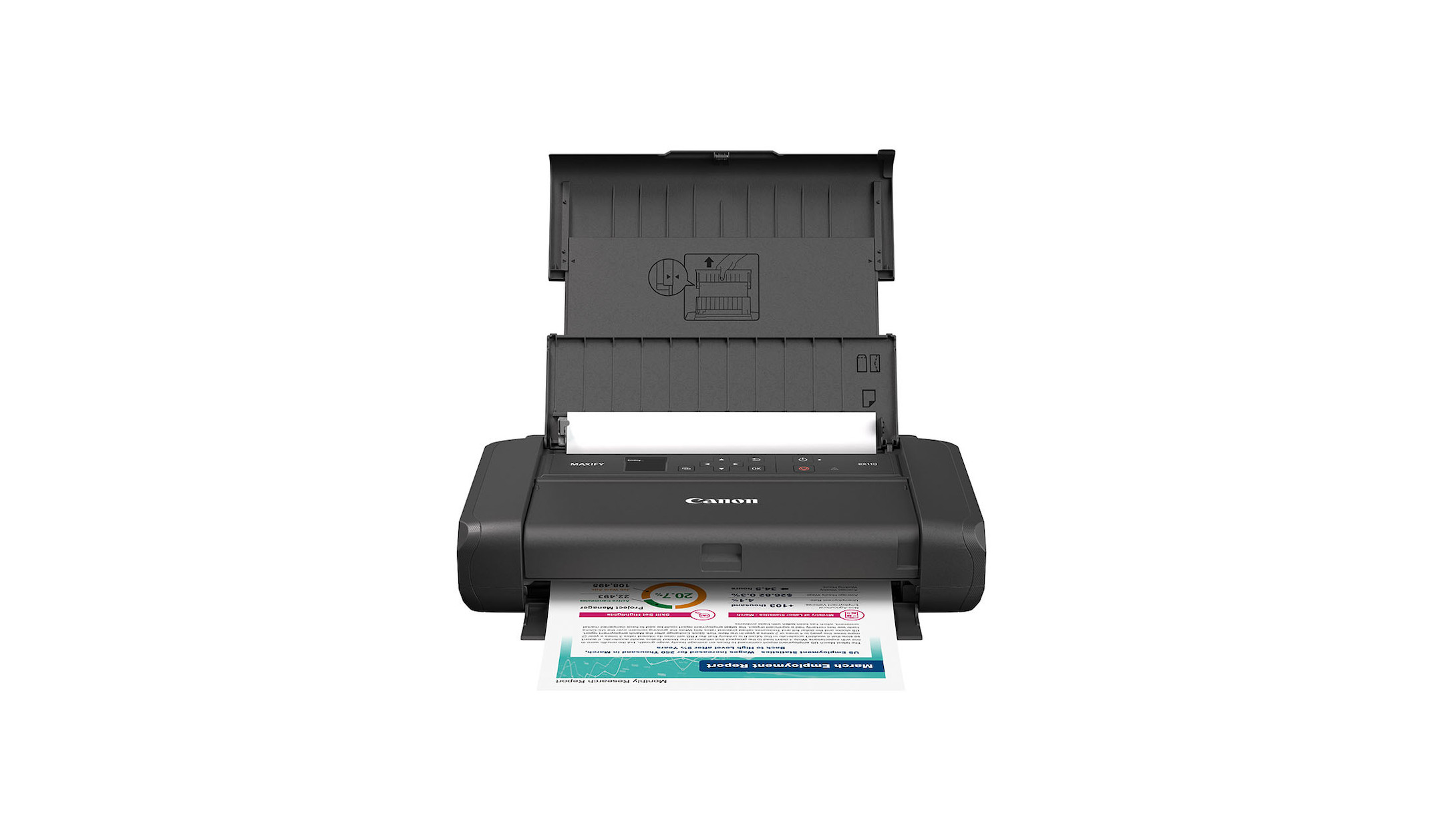 Canon-MAXIFY-BX110-mobiler-Farb-Tintenstrahldrucker-mit-Akku