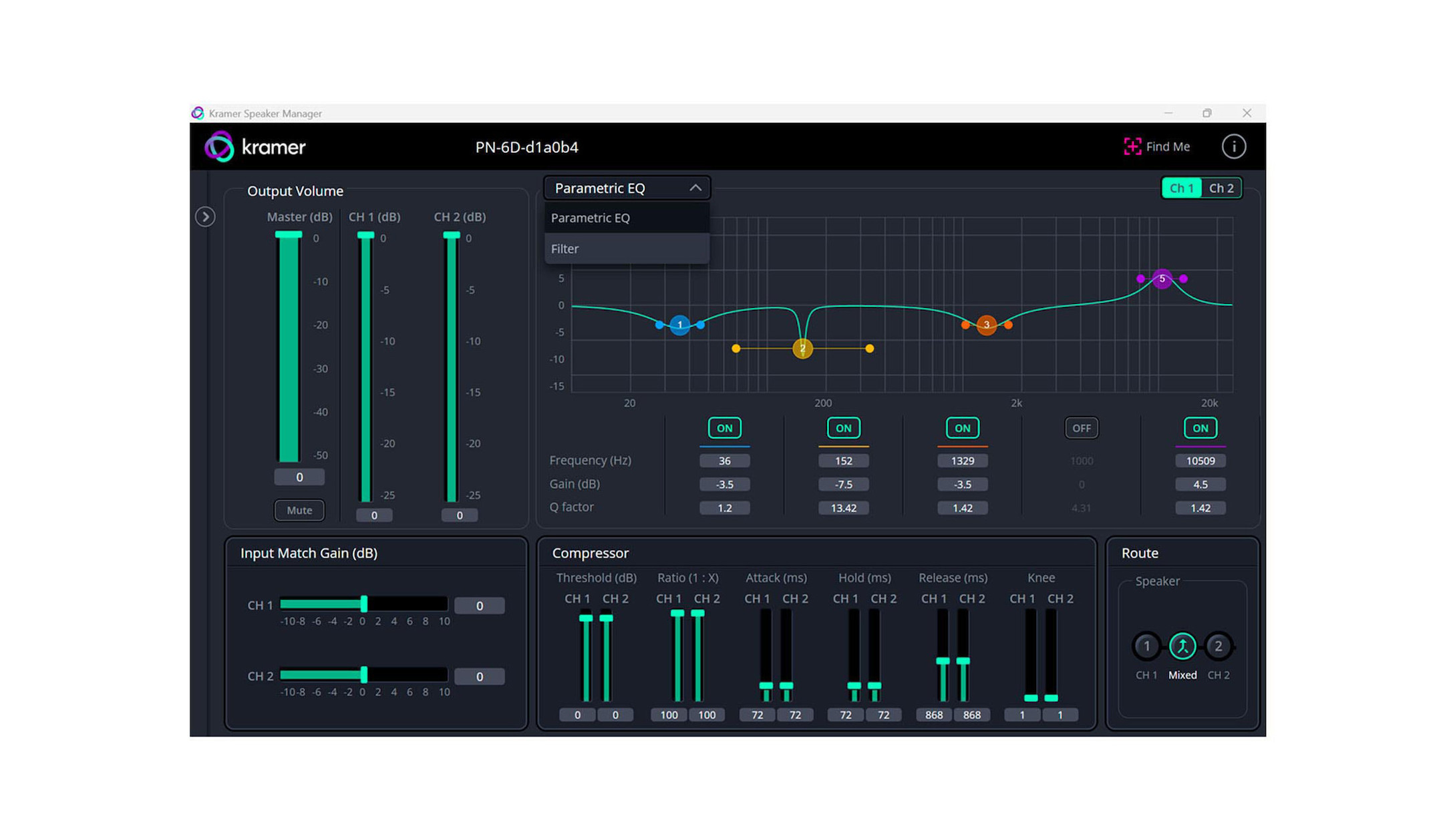Kramer-WM-8D-8-2-Wege-PoE-Dante-Lautsprecher-in-Weiss