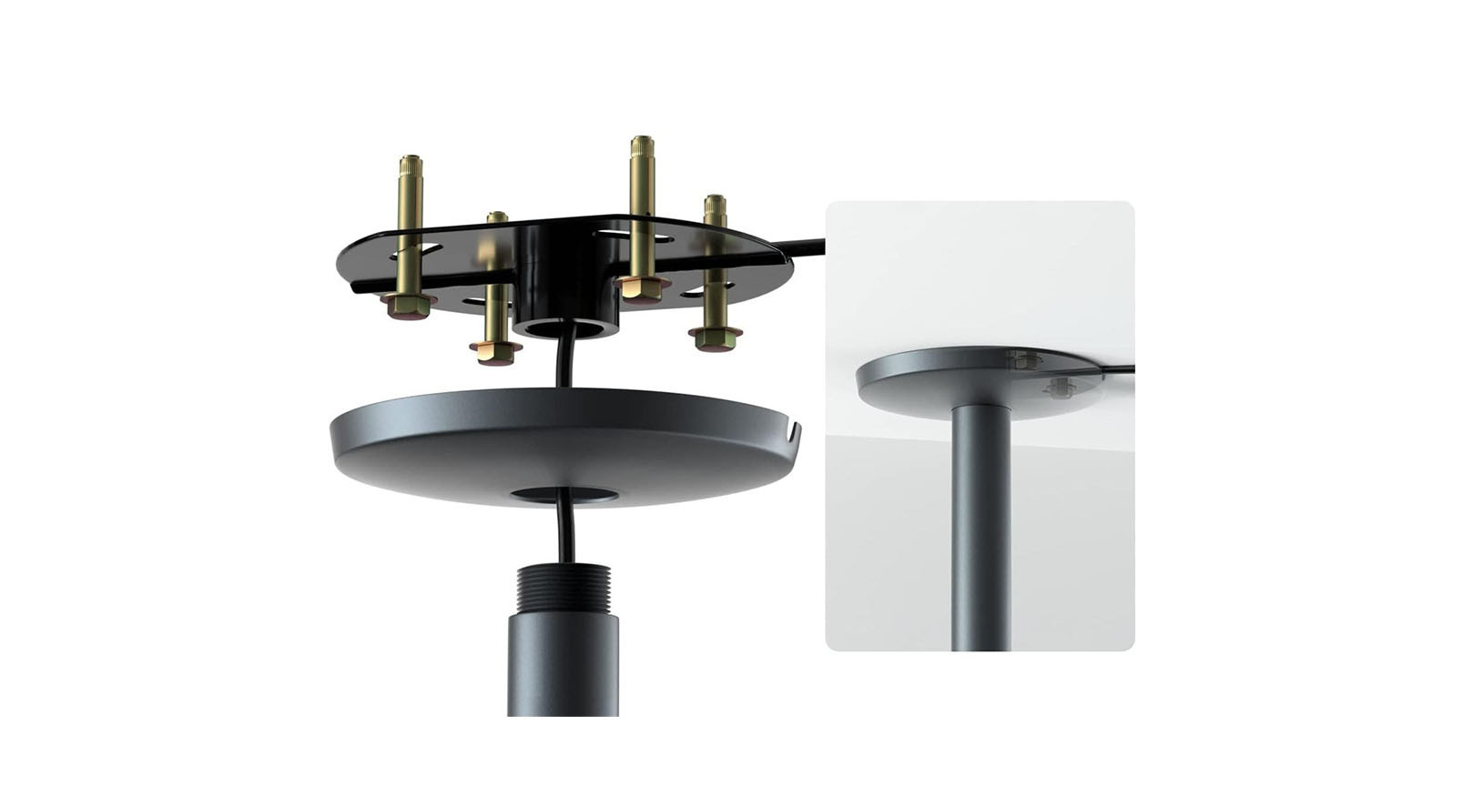 Dangbei-Plafondbevestiging-voor-beamers-verstelbaar-van-10-tot-40-cm-zwart