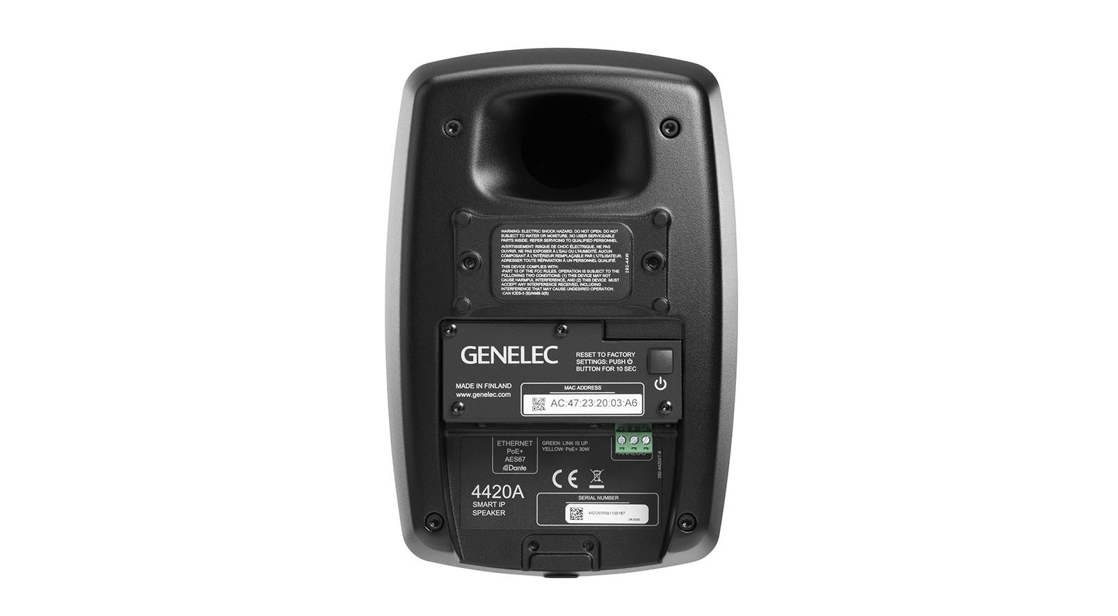 GENELEC-4420A-Slimme-IP-installatieluidspreker-zwart