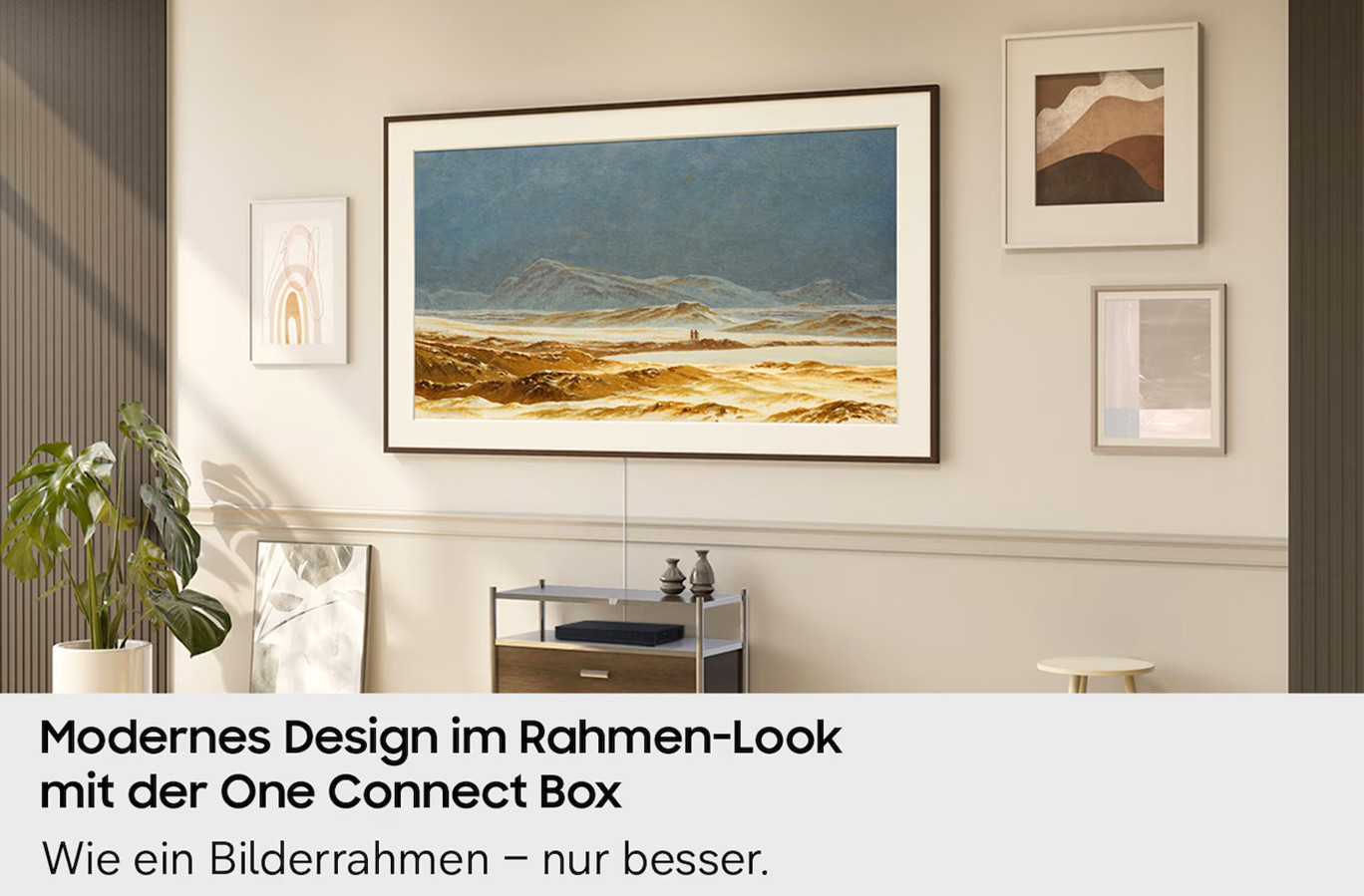 Samsung-The-Frame-65-Smart-TV-LS03H-2026-mit-Glare-Free-QLED-Art-Mode-und-One-Connector-Box-fur-Ihr-stilvolles-Wohnzimmer