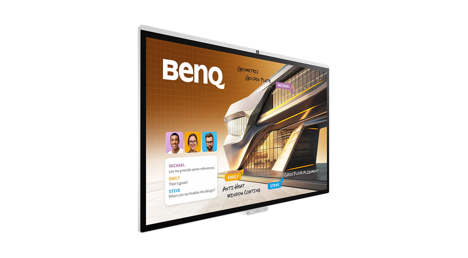 BenQ-CP5505-Board-4K-55-inch-interactief-scherm-met-ingebouwde-camera-voor-moderne-vergaderingen