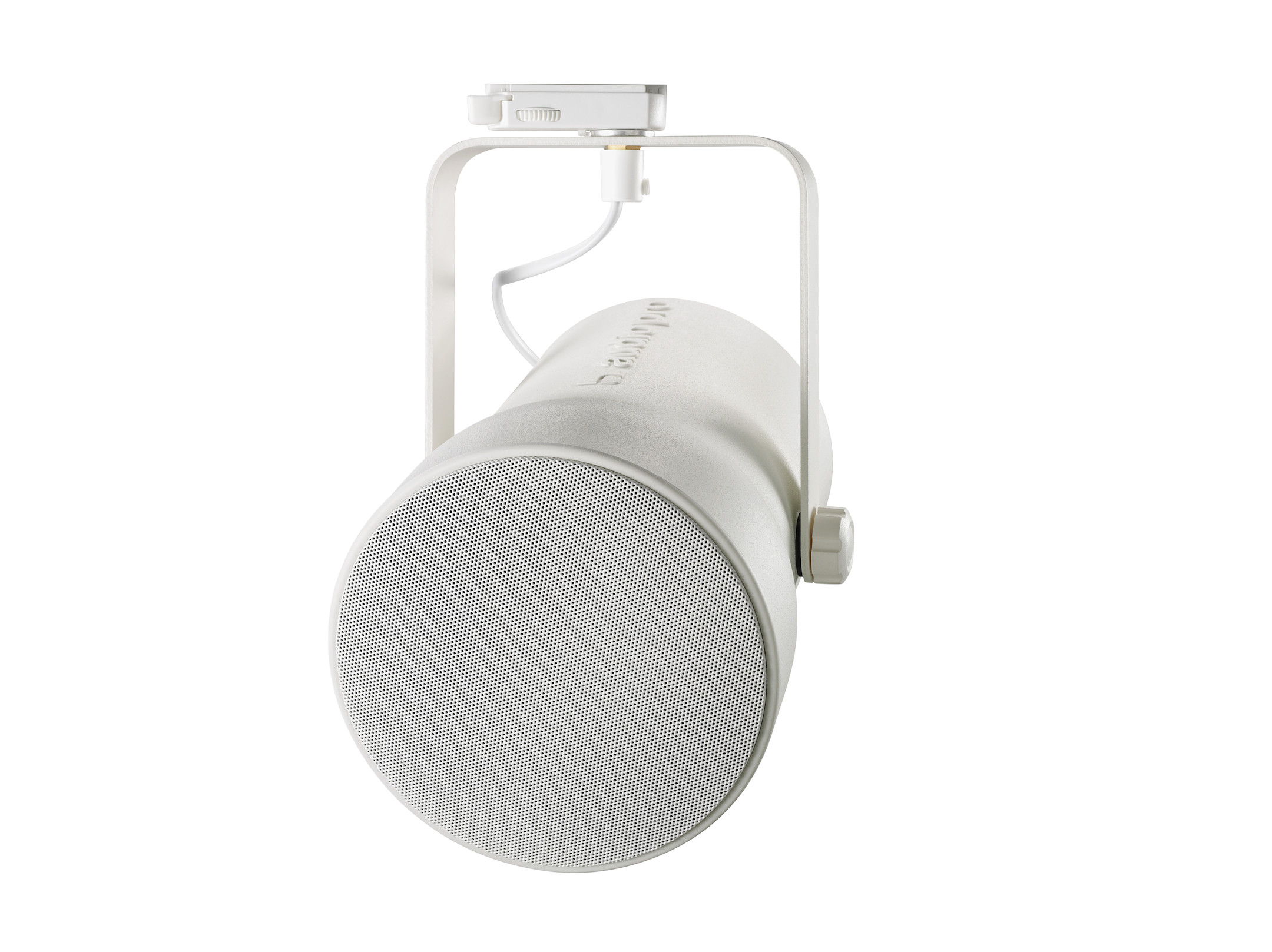 AudioPro-Business-SP-3-Kabelloser-Aktivlautsprecher-fur-Lichtschienen-mit-DSP-DECT-2x25W-1x4-5-1x0-75-inkl-GA69-Lichtschienenadapter-Montagebugel-analoger-Line-In-weiss-Demoware