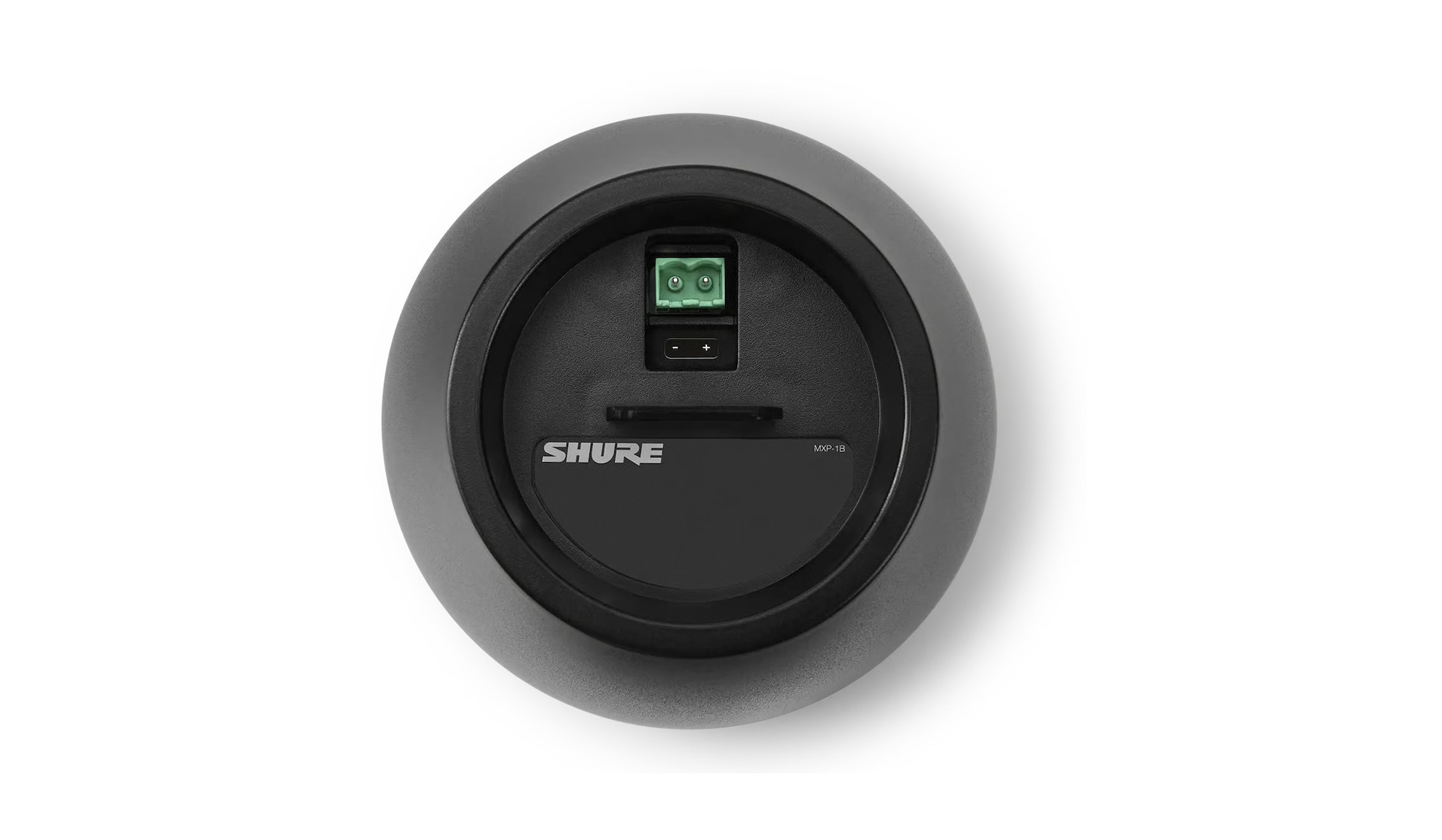Shure-MXP-1-Passiver-Mini-Hangelautsprecher-Schwarz