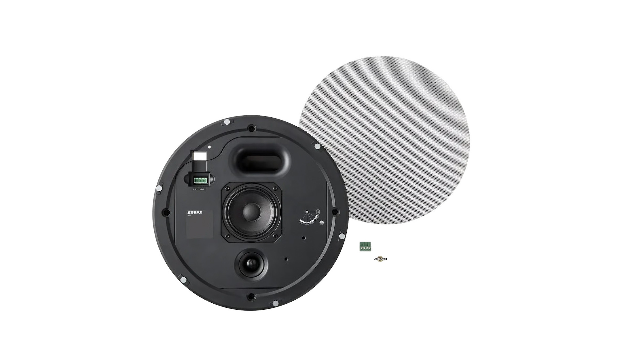 Shure-MXP-5-Passiver-Deckeneinbaulautsprecher-Weiss