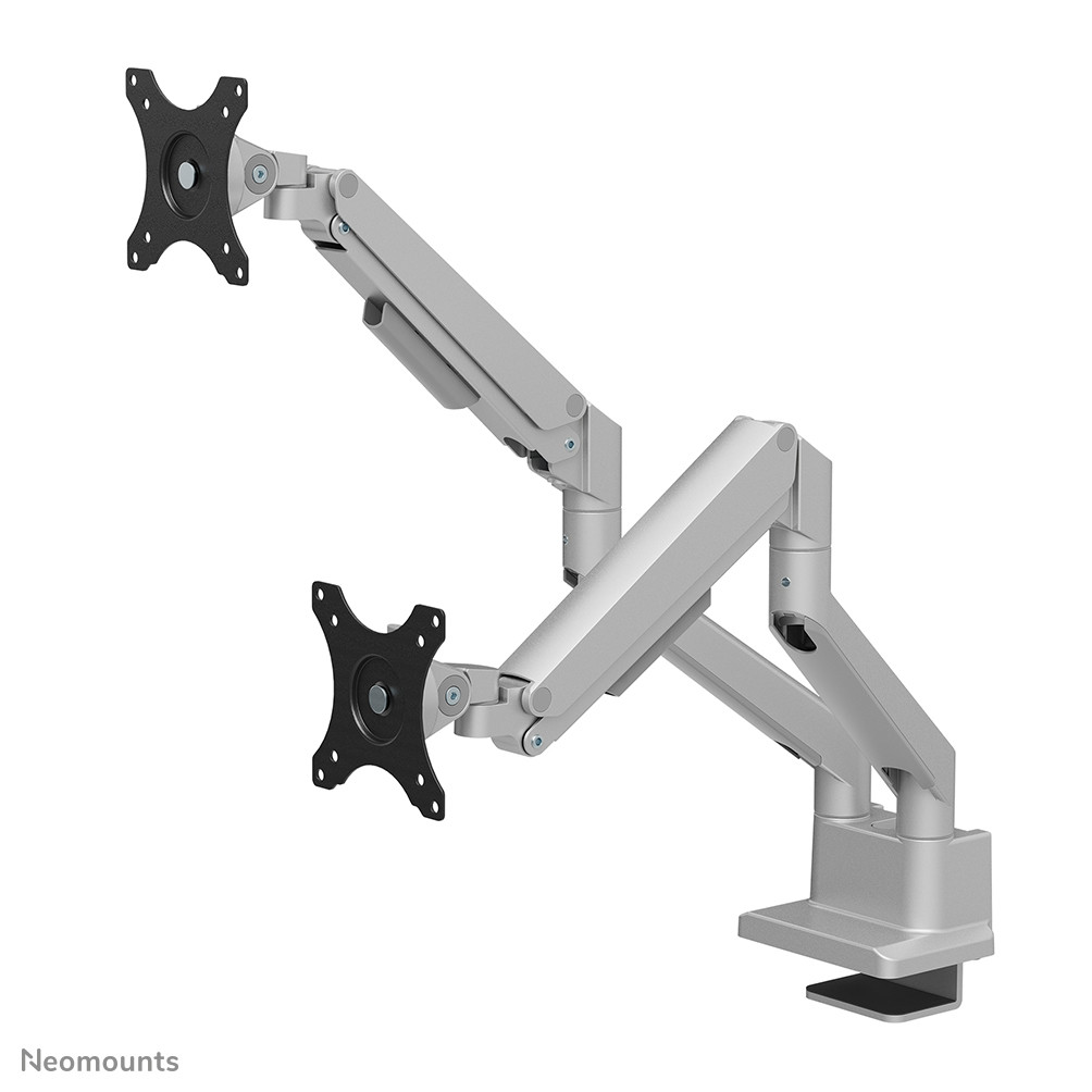 Neomounts-DS70-250SL2-monitorarm-voor-twee-monitoren-tot-32-inch-zilverkleurig