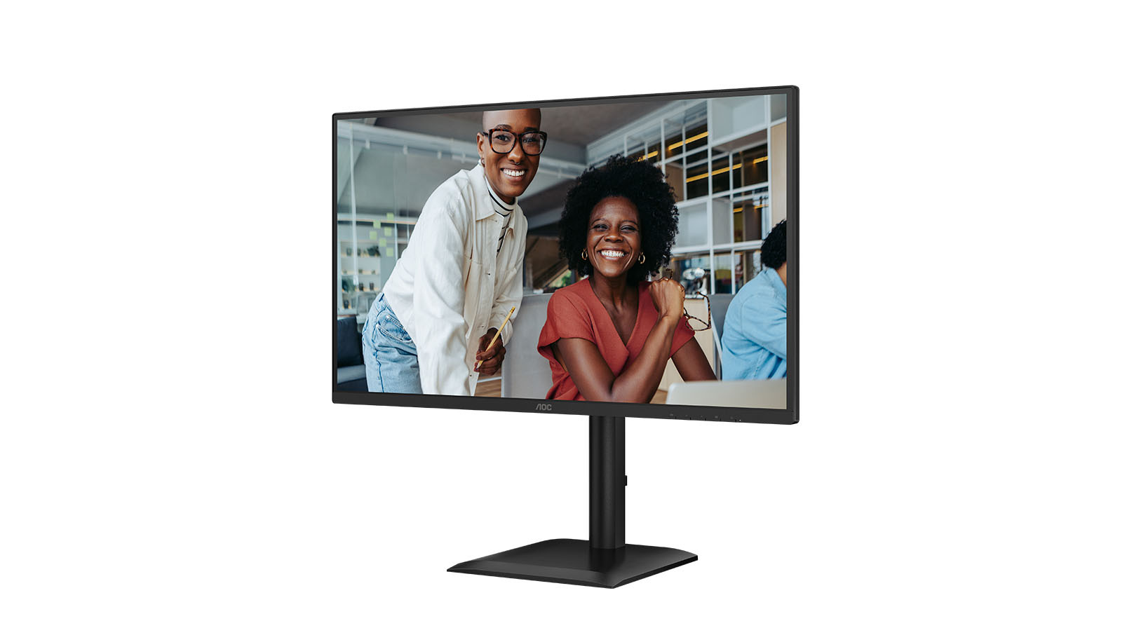 AOC-U27E4CV-27-inch-UHD-monitor-met-een-in-hoogte-verstelbare-voet-en-een-PD-dockingstation-van-90-W