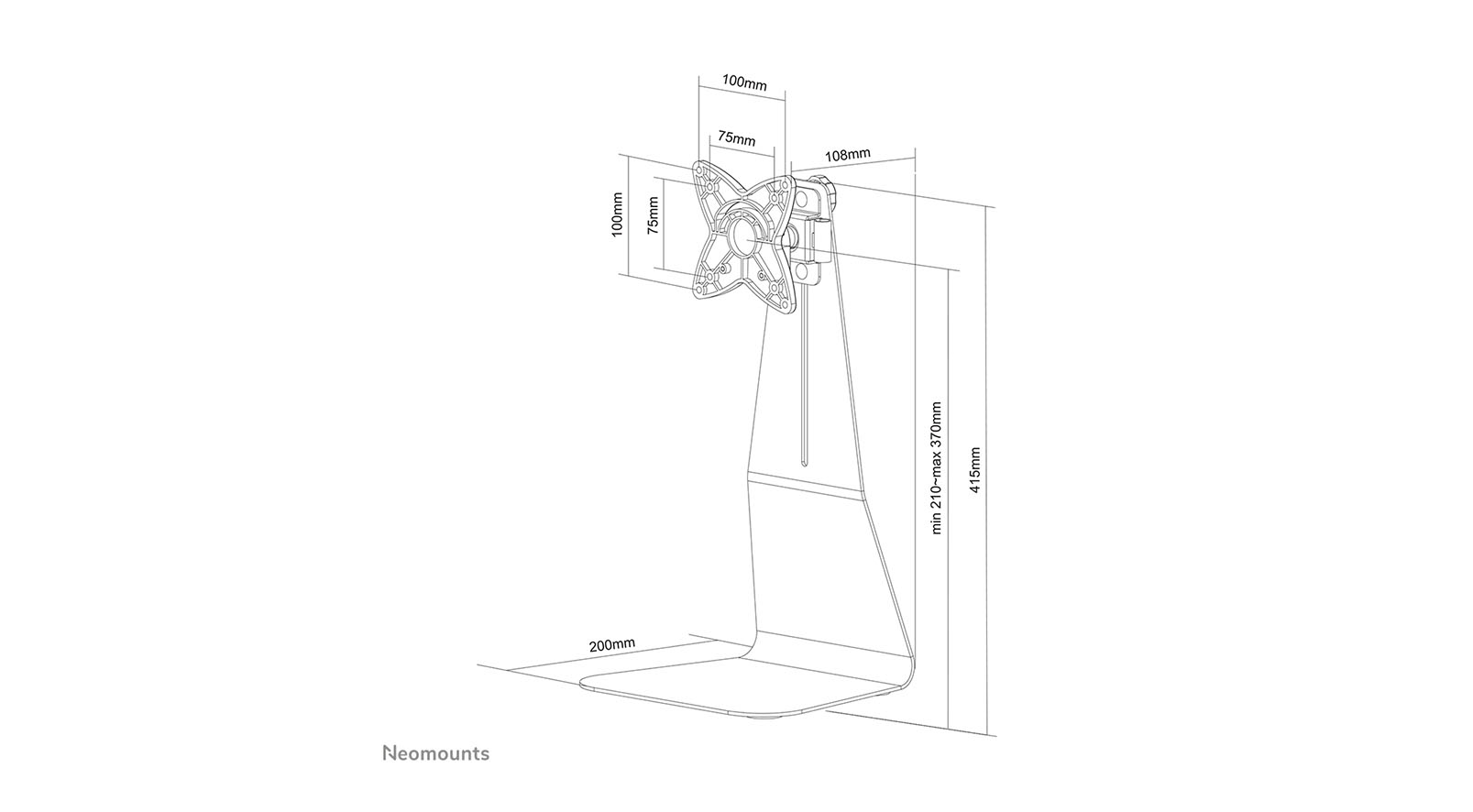 Neomounts-FPMA-D800-Monitorstandaard-voor-1-monitor-van-10-tot-27-inch