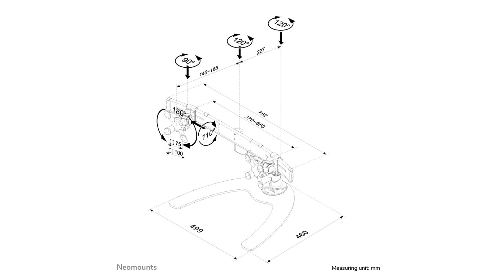 Neomounts-FPMA-D940DD-Monitorstandaard-voor-2-monitoren-10-24-inch