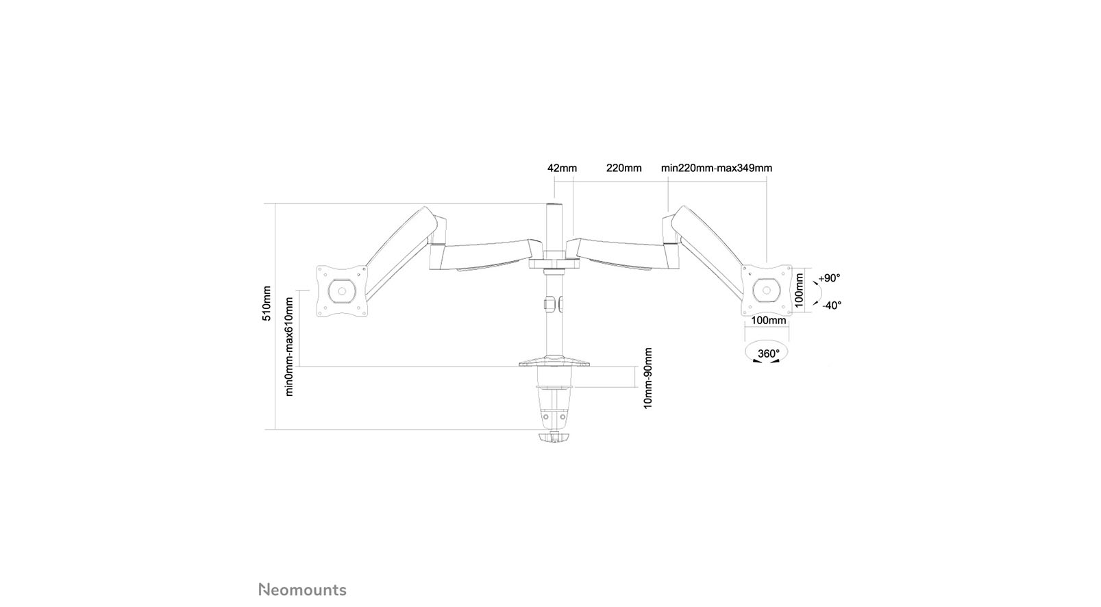 Neomounts-FPMA-D950D-Monitorarm-voor-2-monitoren-10-27-inch