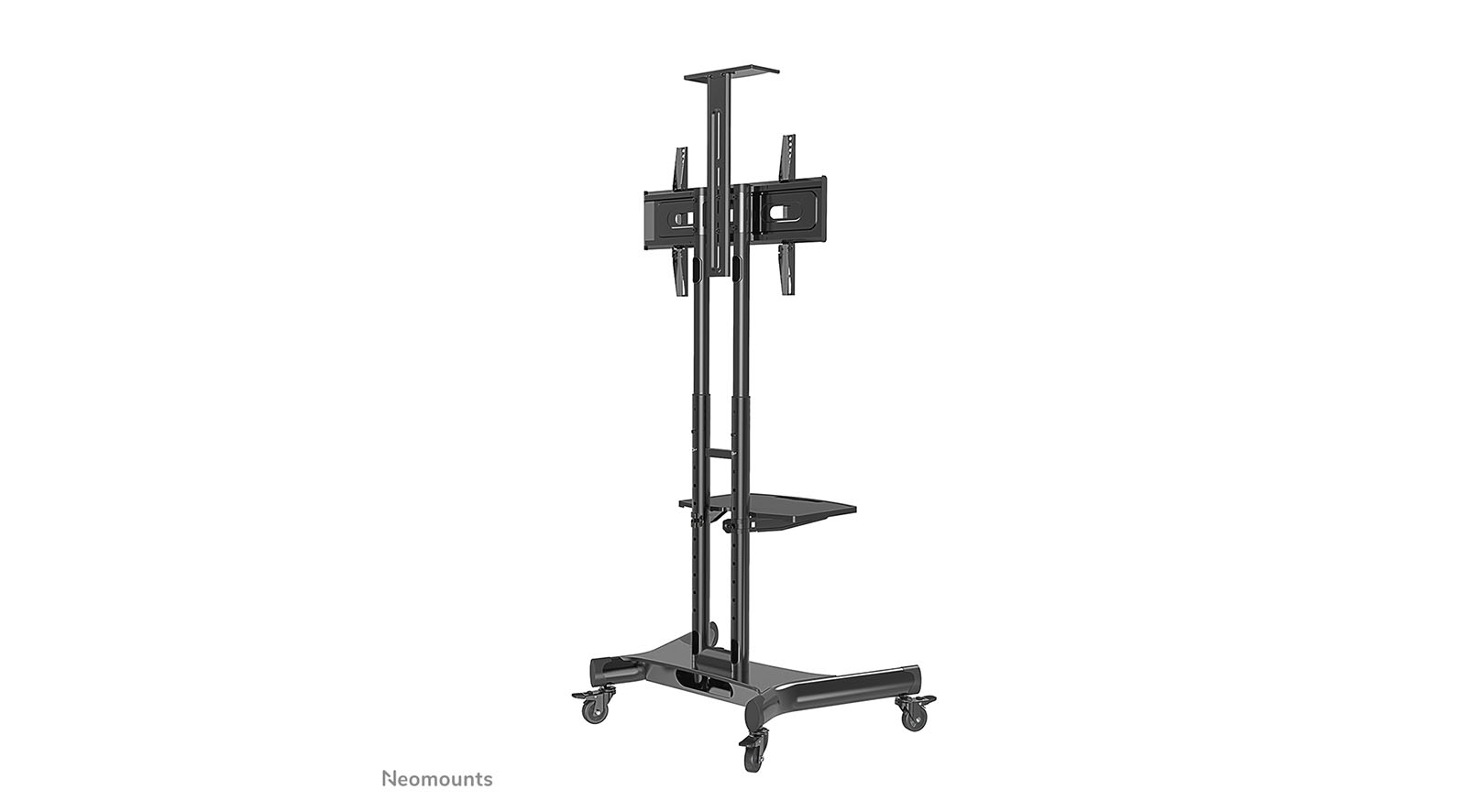 Neomounts-NM-M1700BLACK-TV-wagen-32-75-max-50-kg-handmatige-hoogteverstelling-104-2-154-2-cm