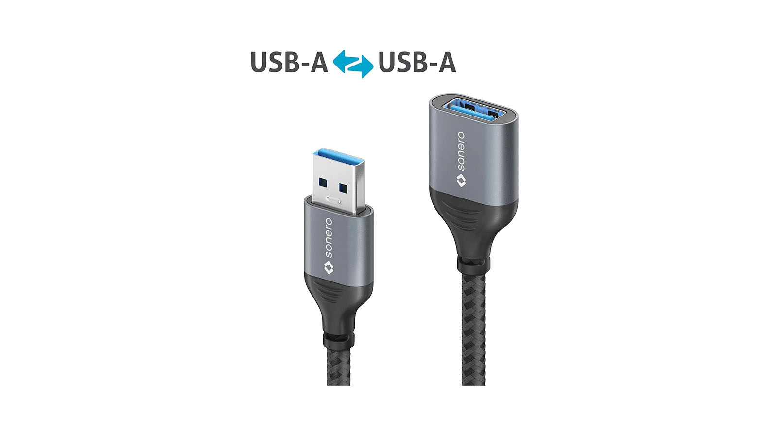 PureLink-Sonero-SPC-U055-005-USB-A-auf-USB-A-Datenkabel-Verlangerungskabel-USB-Kabel-Typ-A-USB-3-0-5GB-0-5m