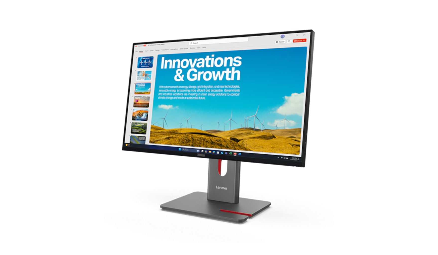 Lenovo-P24QD-40-ThinkVision-23-8-inch-QHD-IPS-monitor-met-140-W-USB-C-dock-voor-hybride-werkplekken