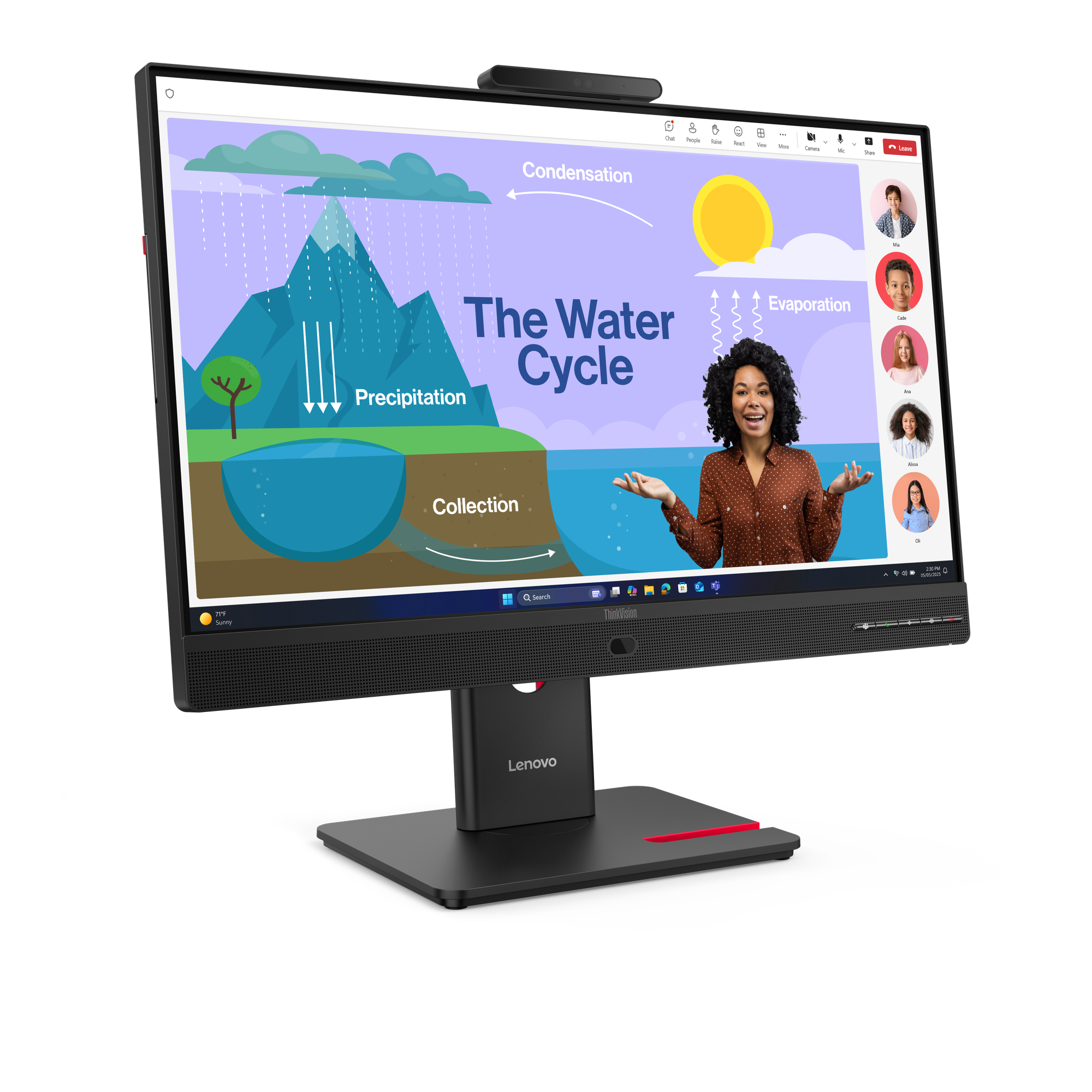 Lenovo-ThinkVision-T24D-4v-23-8-inch-Full-HD-monitor-met-5-MP-webcam-voor-hybride-werkplekken