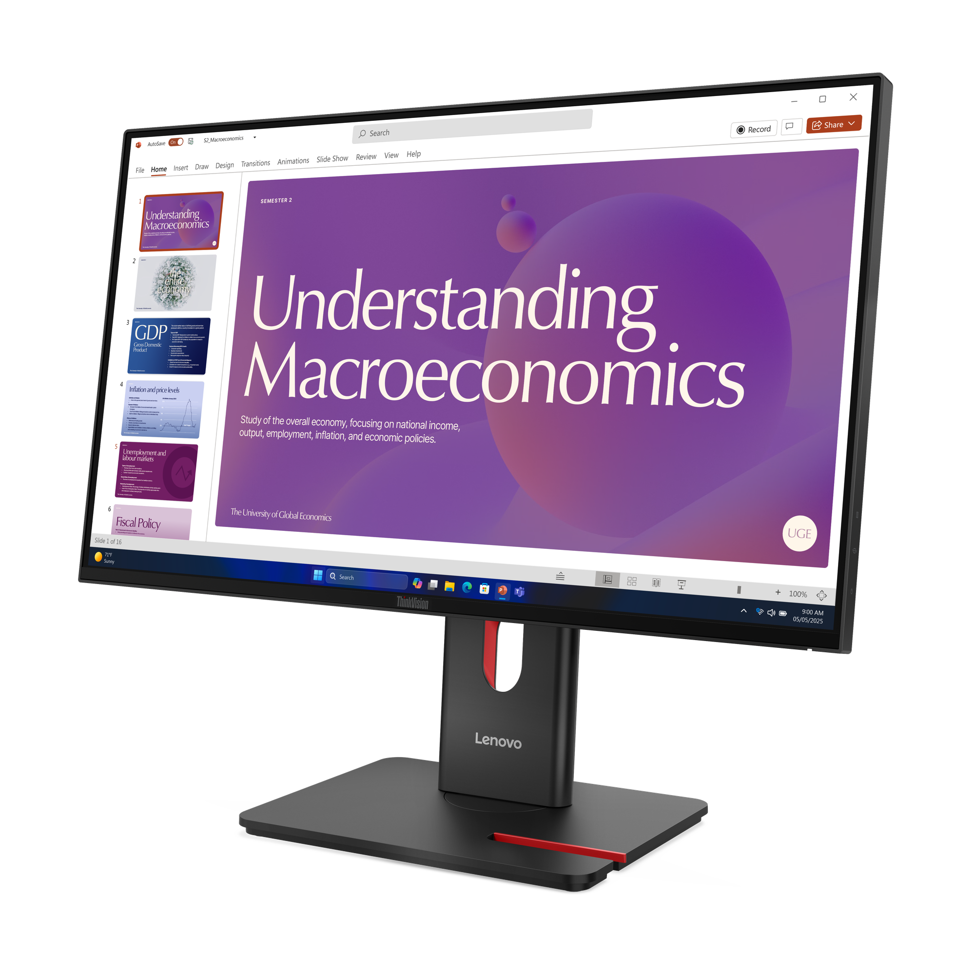 Lenovo-ThinkVision-T24D-40-23-8-inch-Full-HD-IPS-monitor-met-100-W-USB-C-voor-kantooromgevingen