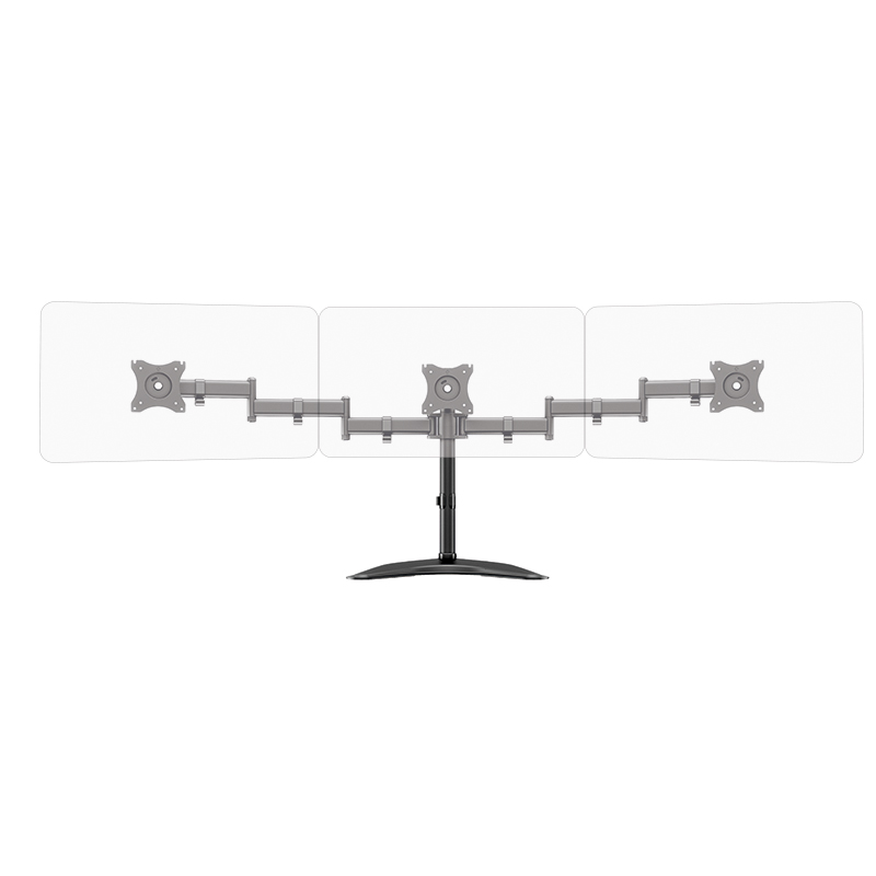 Hagor-HA-Tablemount-FS-Triple-Vrijstaande-monitorhouder-voor-drie-schermen-van-15-27-inch-in-hoogte-verstelbaar